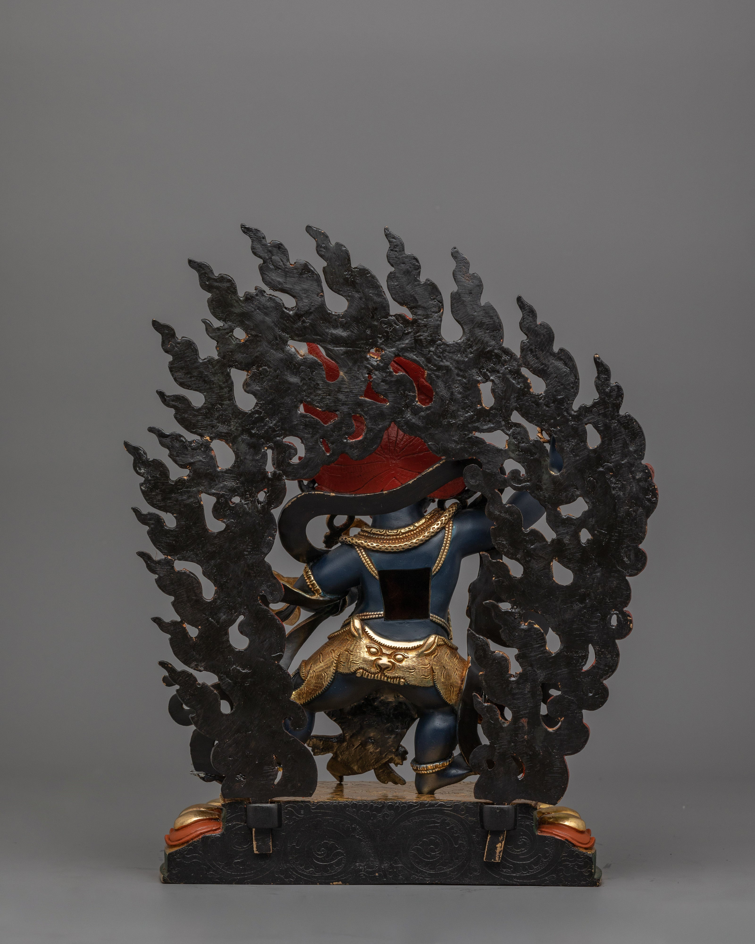 Buddhist Sculpture of Wrathful Deity Vajrapani | Symbol of Protection
