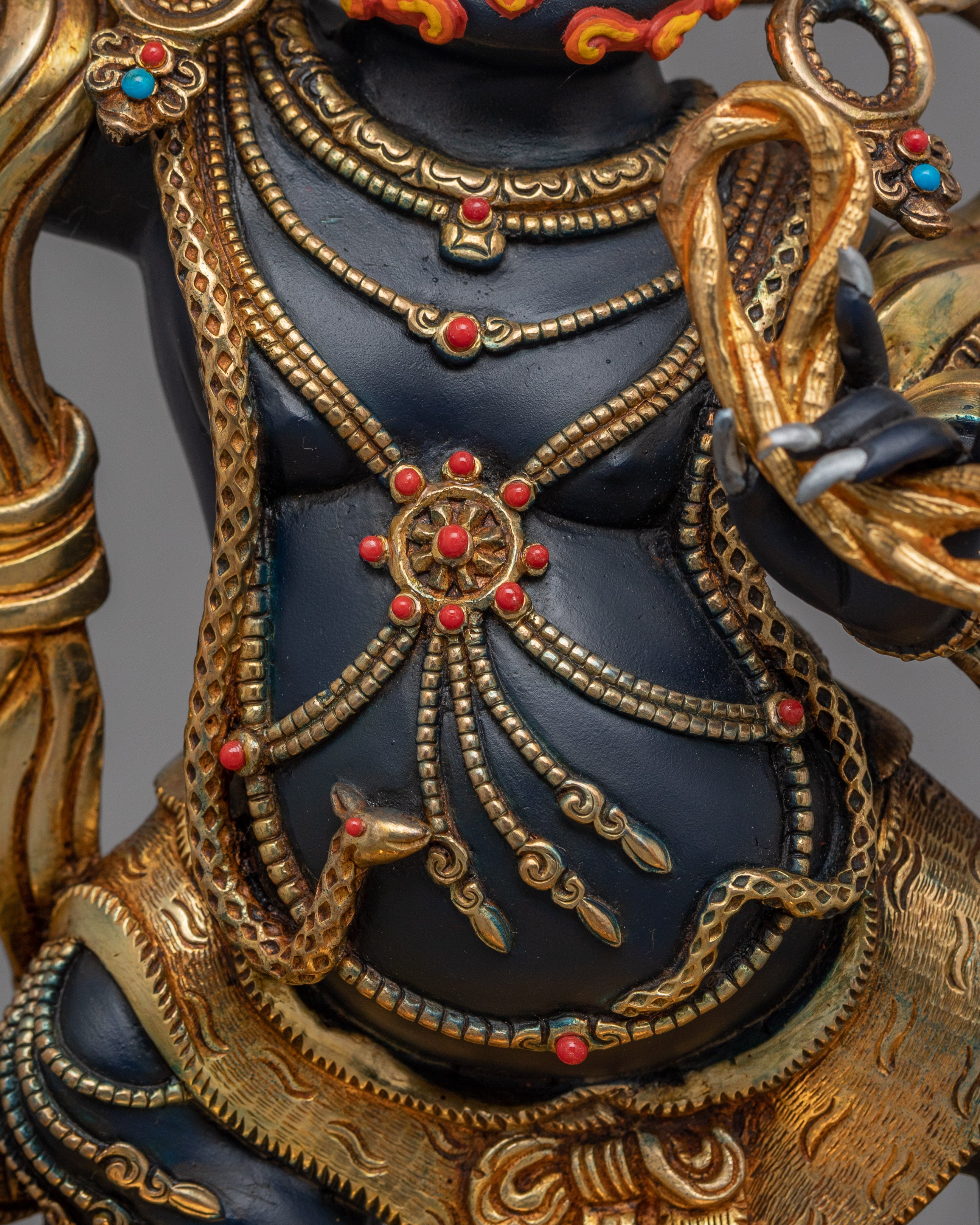 Buddhist Sculpture of Wrathful Deity Vajrapani | Symbol of Protection