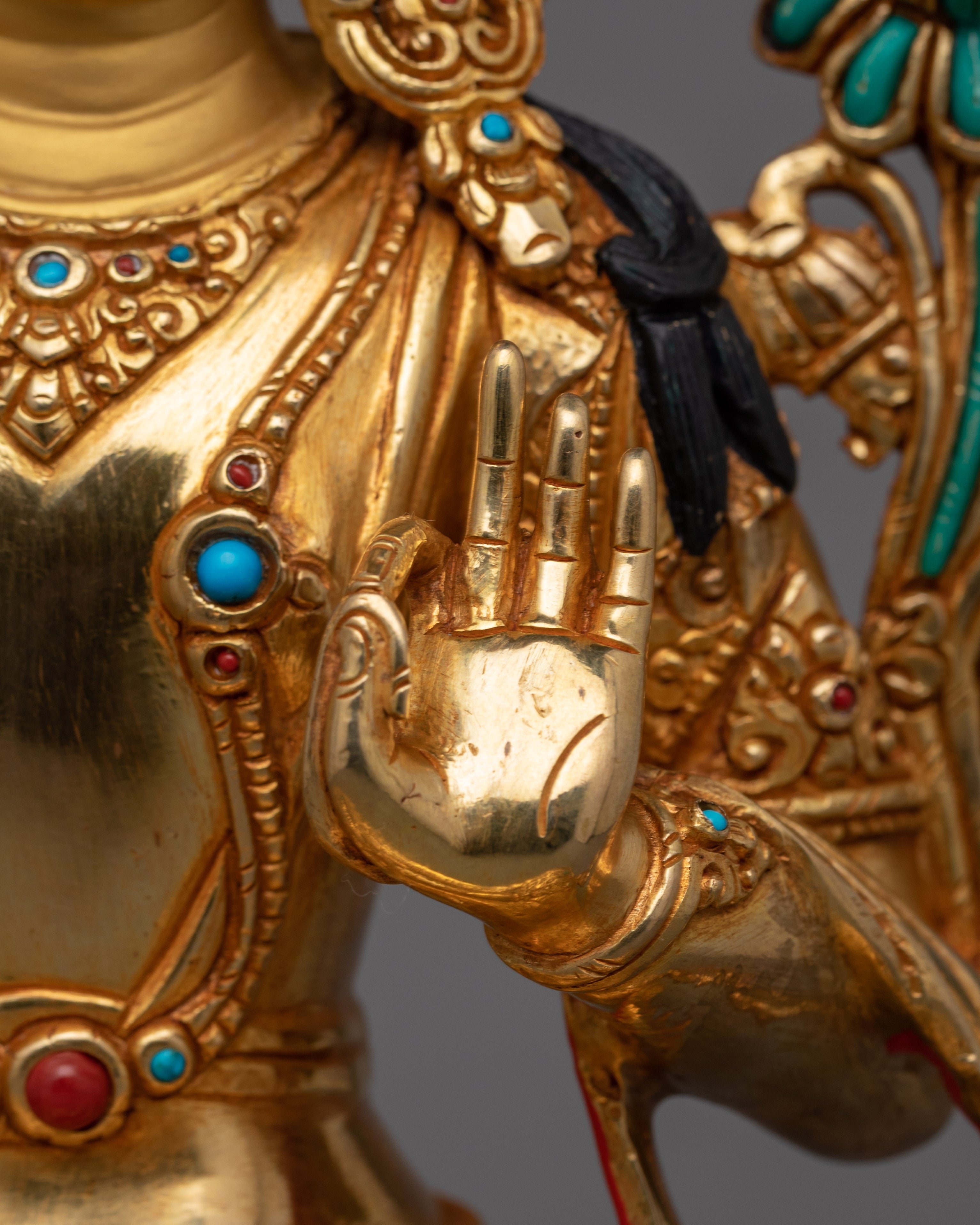 Bodhisattva Manjushri Wisdom Deity Figurine | A Symbol of Enlightenment