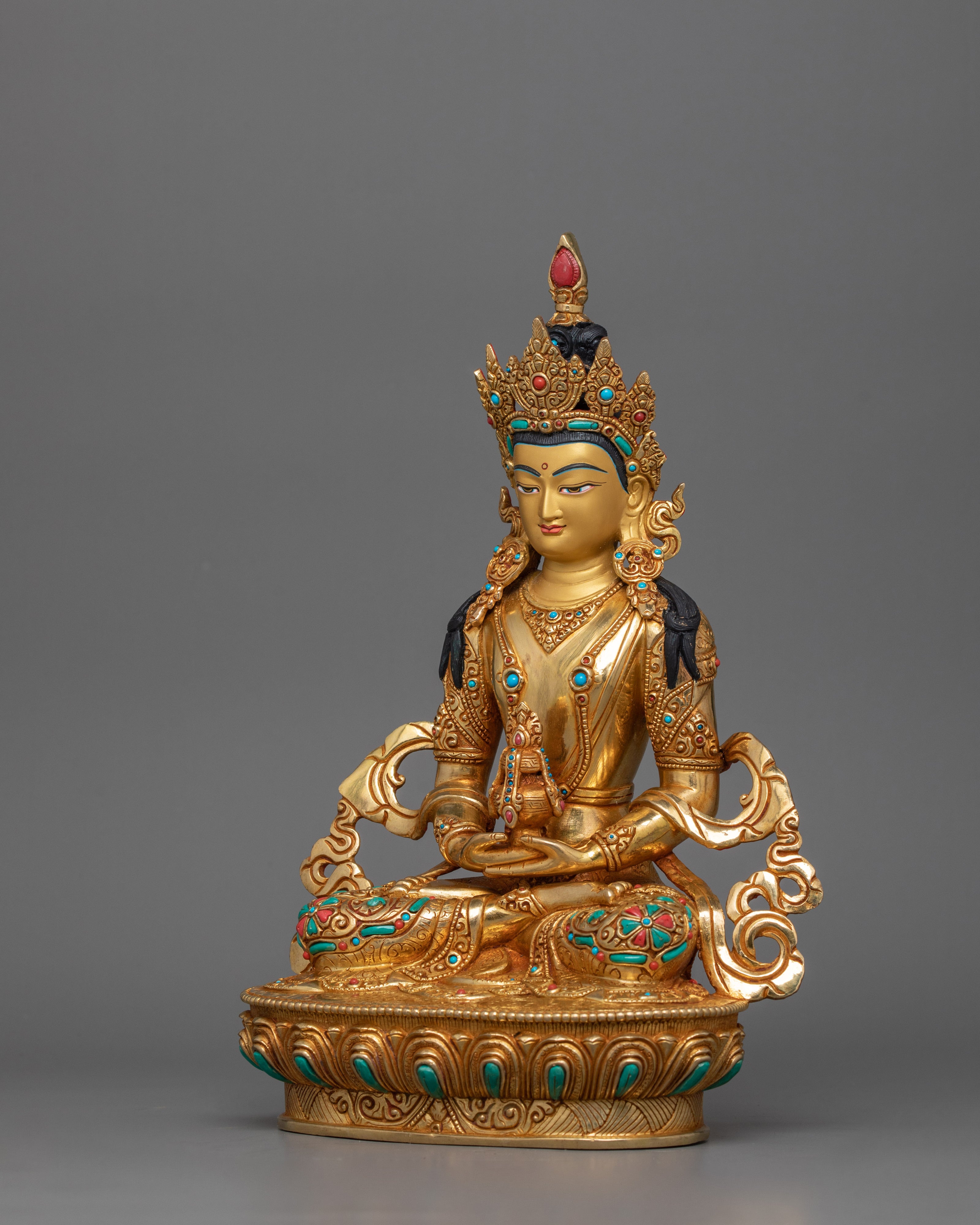 Enlightened Buddha Amitayus Statue | The Deity of Infinite Life