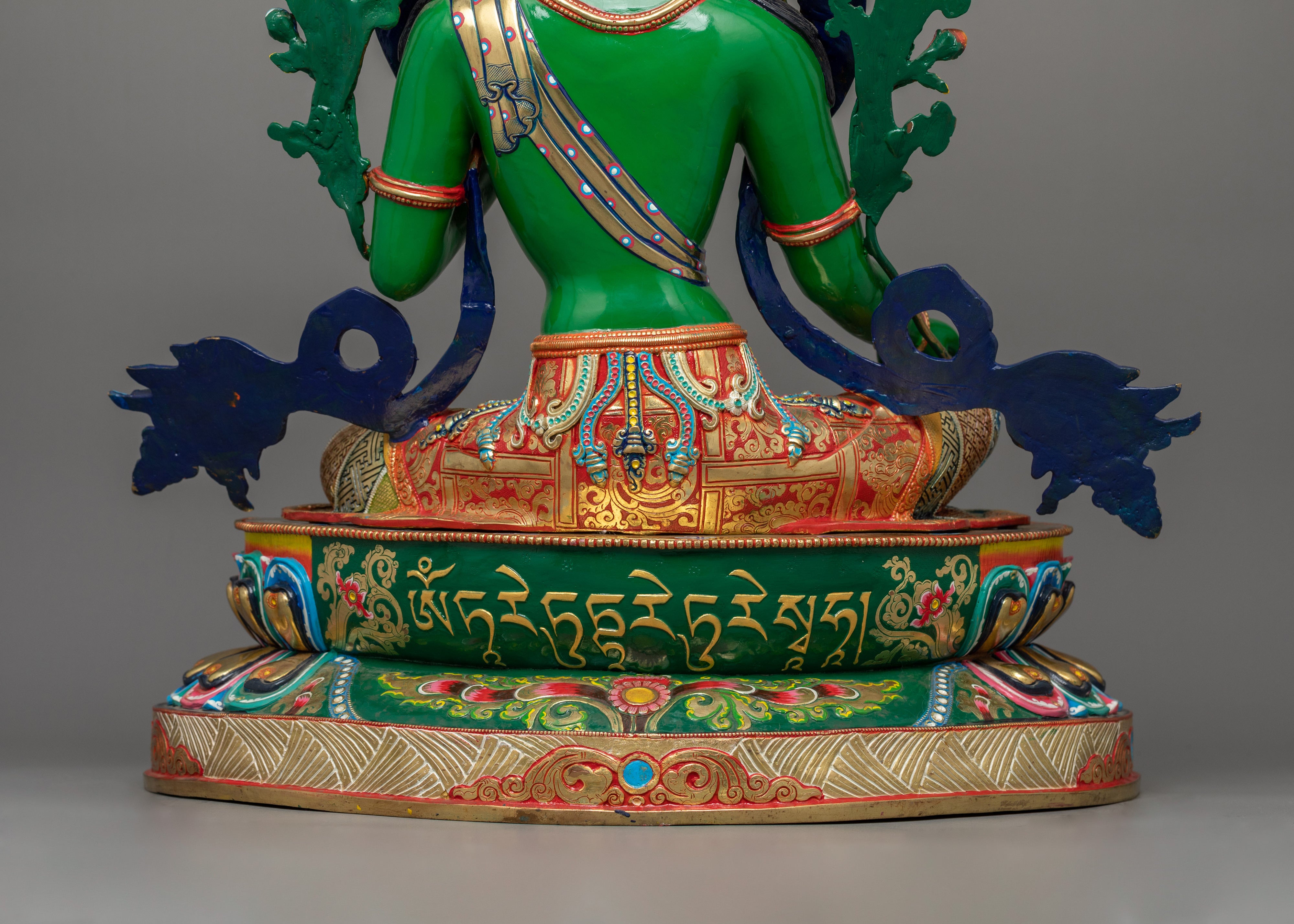Tibetan Green Tara Goddess Statue | Divine Feminine Artwork