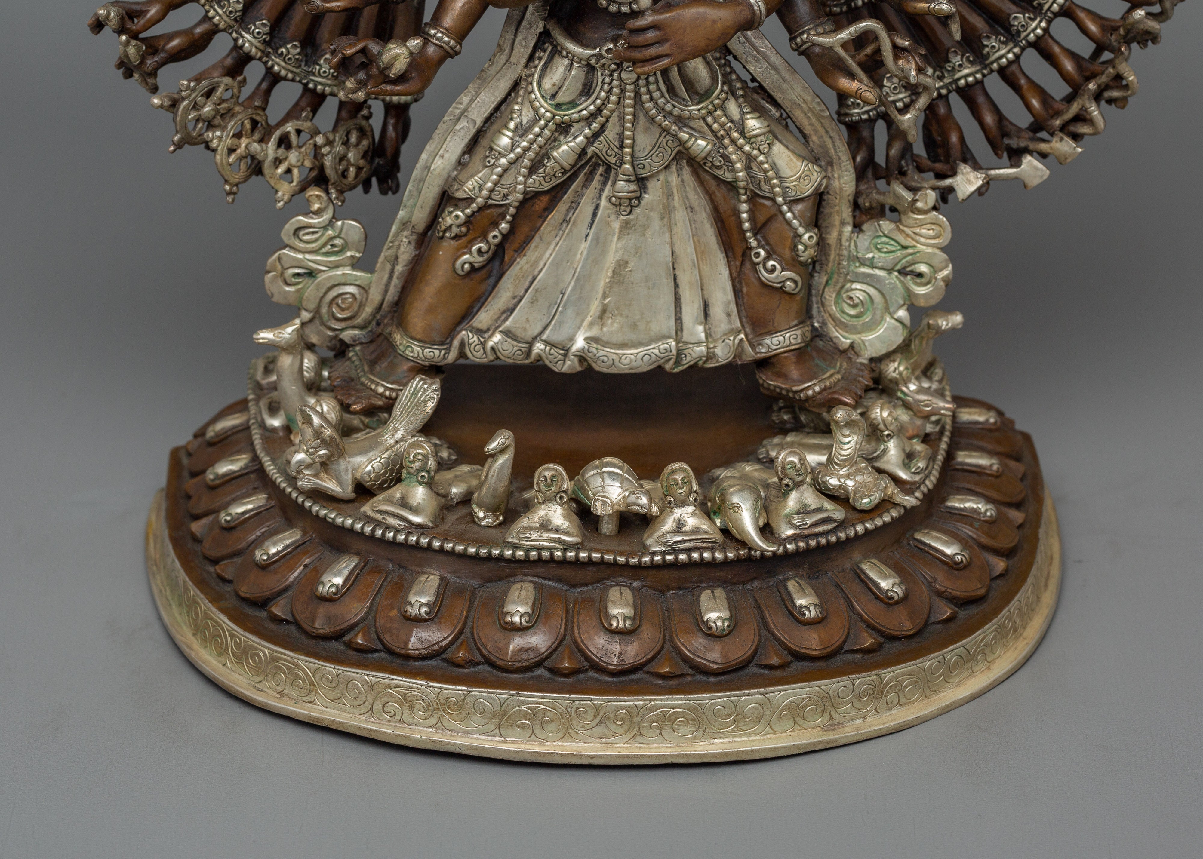 Himalayan Deity White Umbrella Goddess Statue | Symbol of Protection and Wisdom