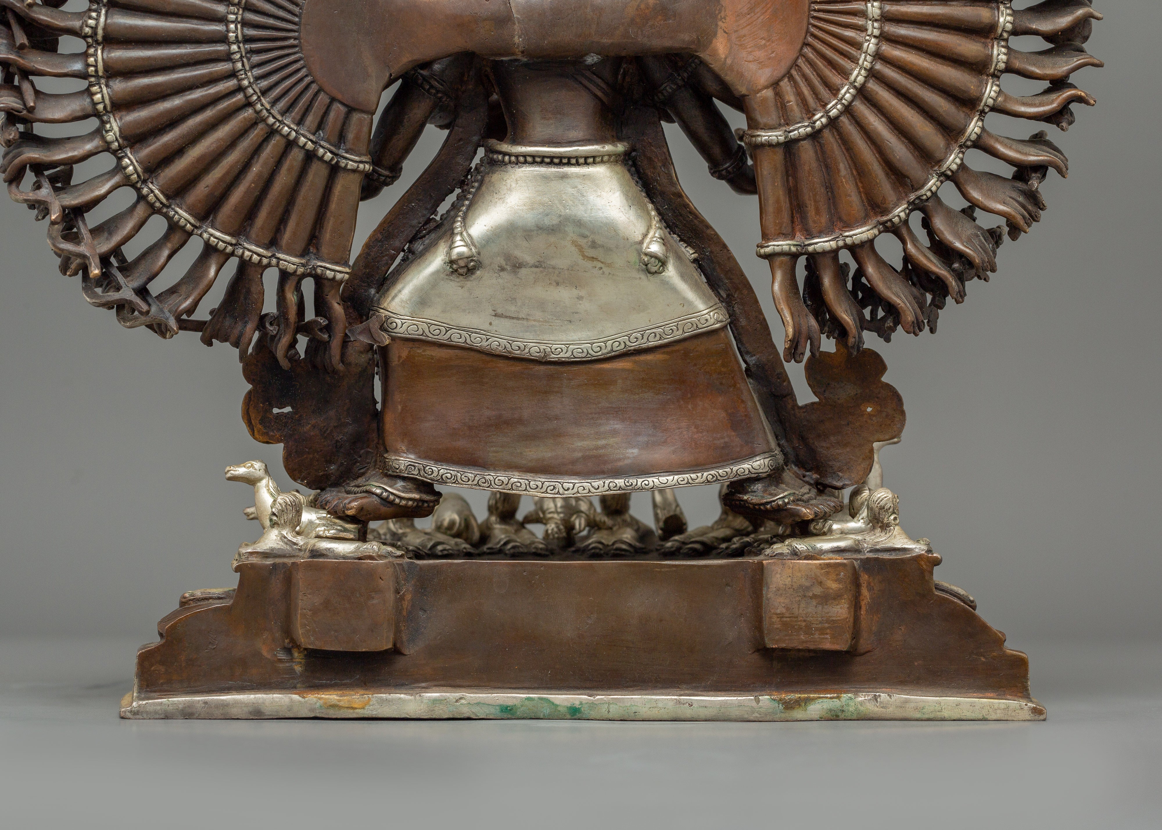 Himalayan Deity White Umbrella Goddess Statue | Symbol of Protection and Wisdom