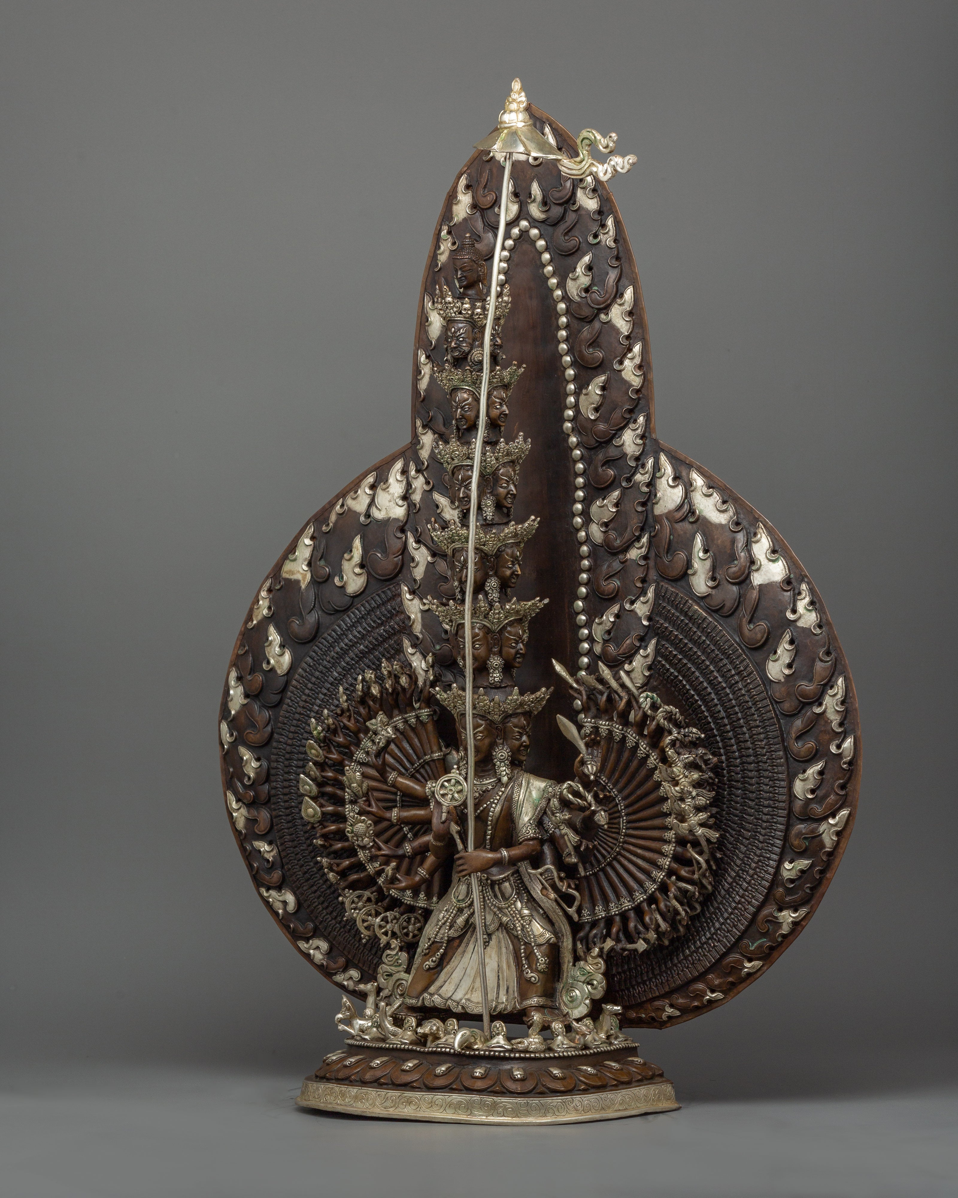 Himalayan Deity White Umbrella Goddess Statue | Symbol of Protection and Wisdom