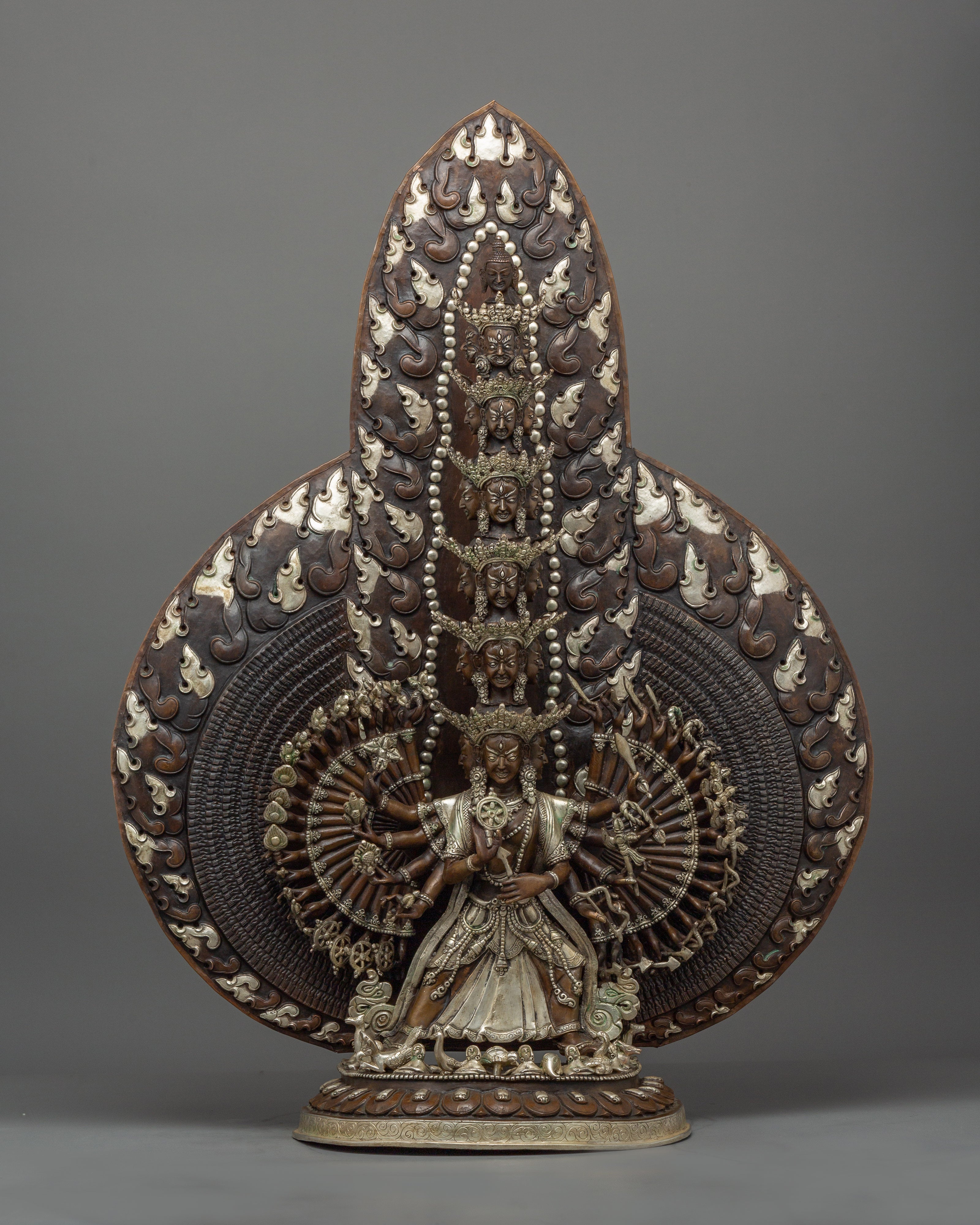 Himalayan Deity White Umbrella Goddess Statue | Symbol of Protection and Wisdom