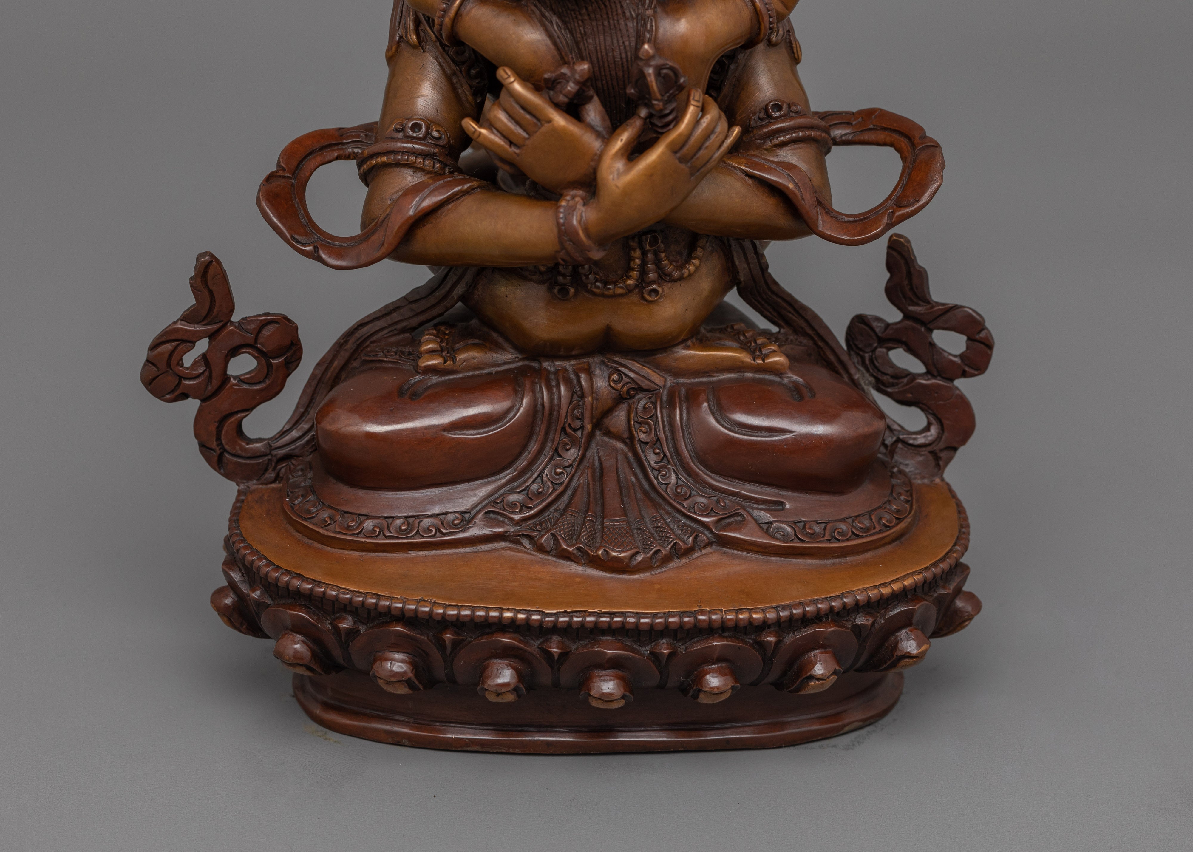 Nepalese Vajradhara Deity Sculpture | Symbol of Supreme Wisdom and Spiritual Power