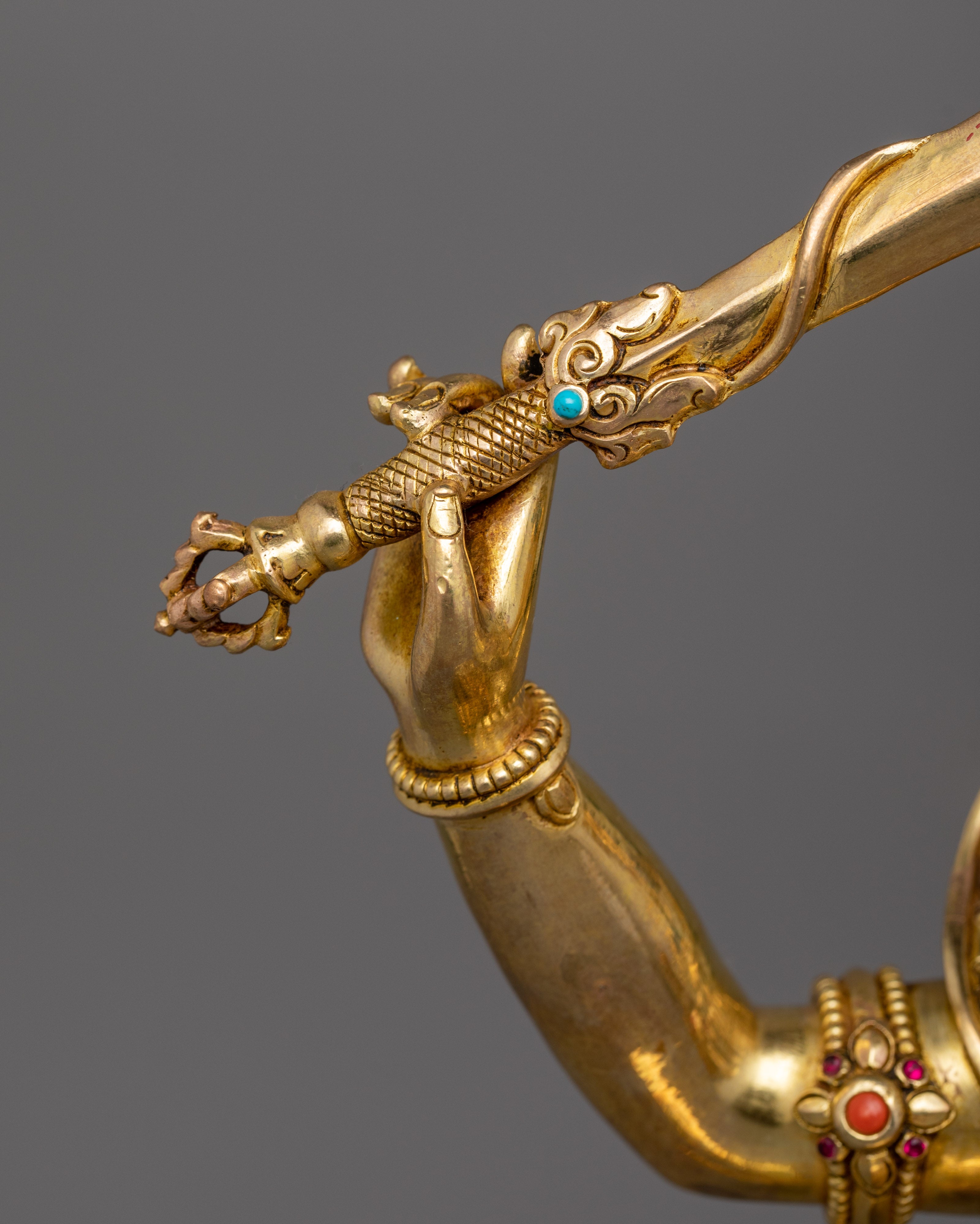 Himalayan Vajrayana Buddhist Manjushri Statue – Made In Nepal