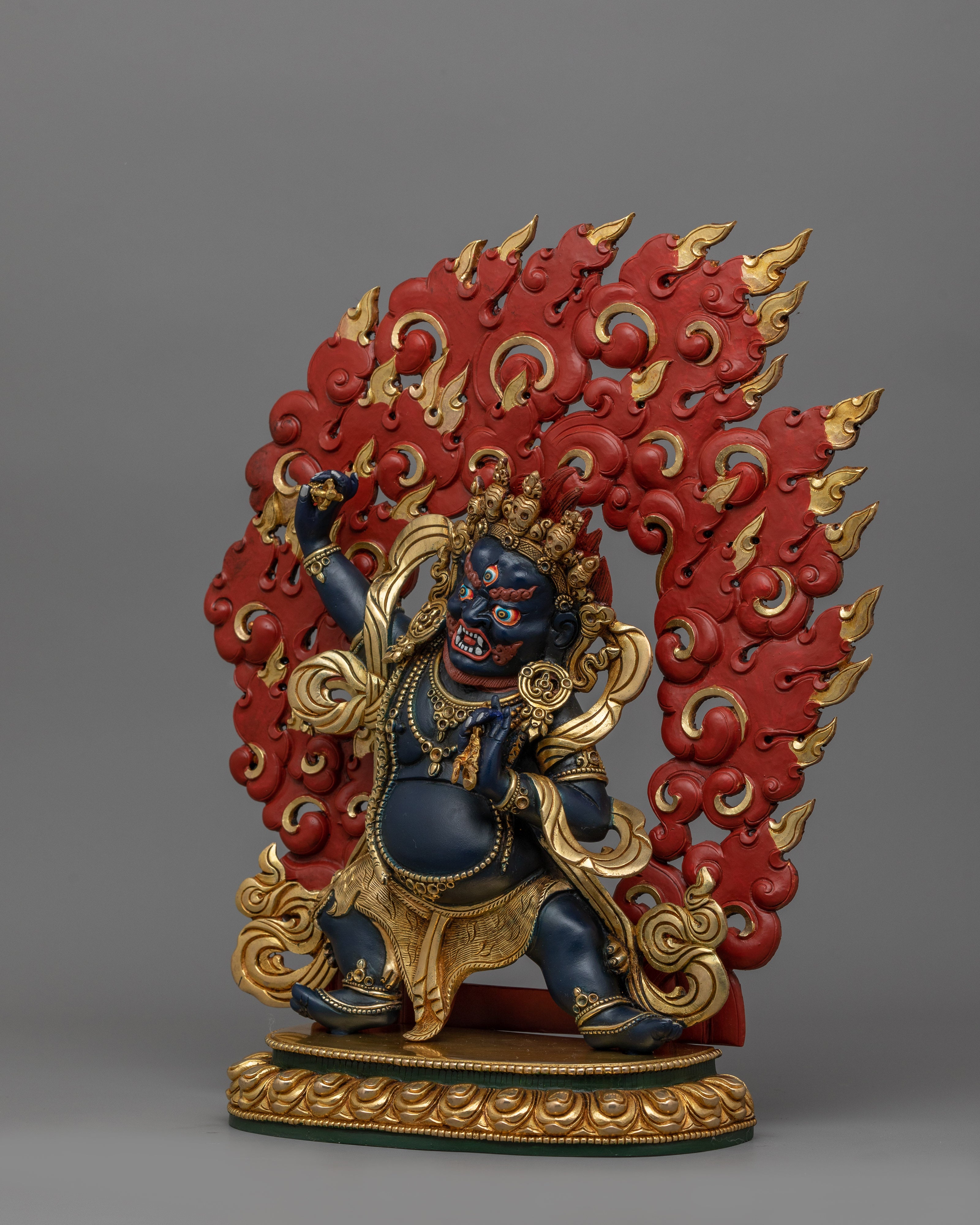 Vajrapani Tantric Guardian Sculpture | The "holder of a thunderbolt" Artwork