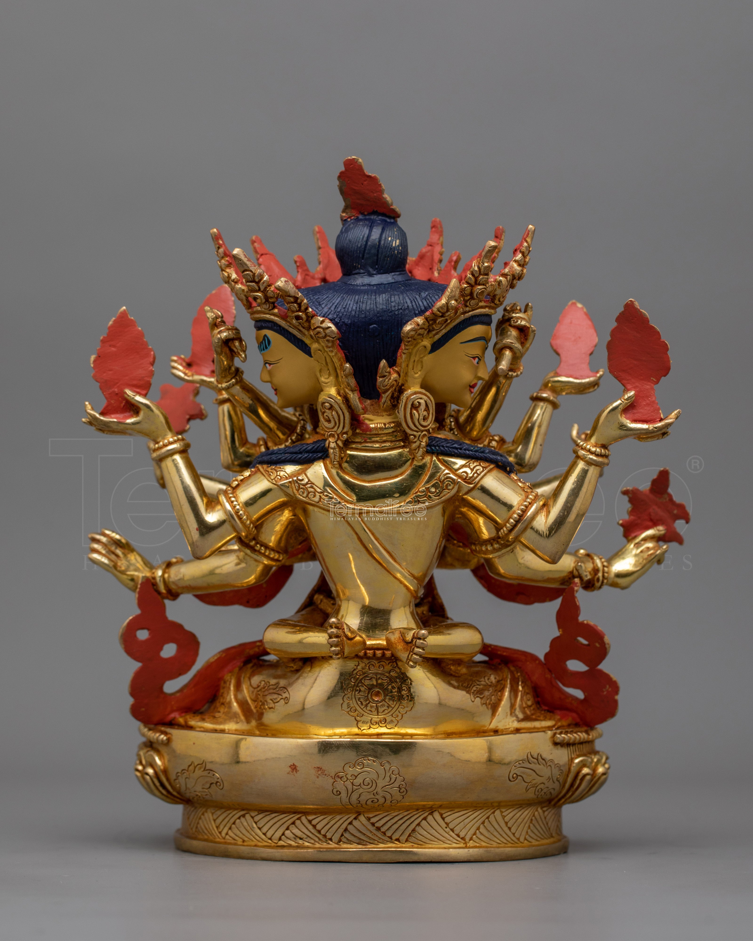 Bodhisattva Deity Guhyasamaja With His Consort Statue | Tantric Meditation Sculpture