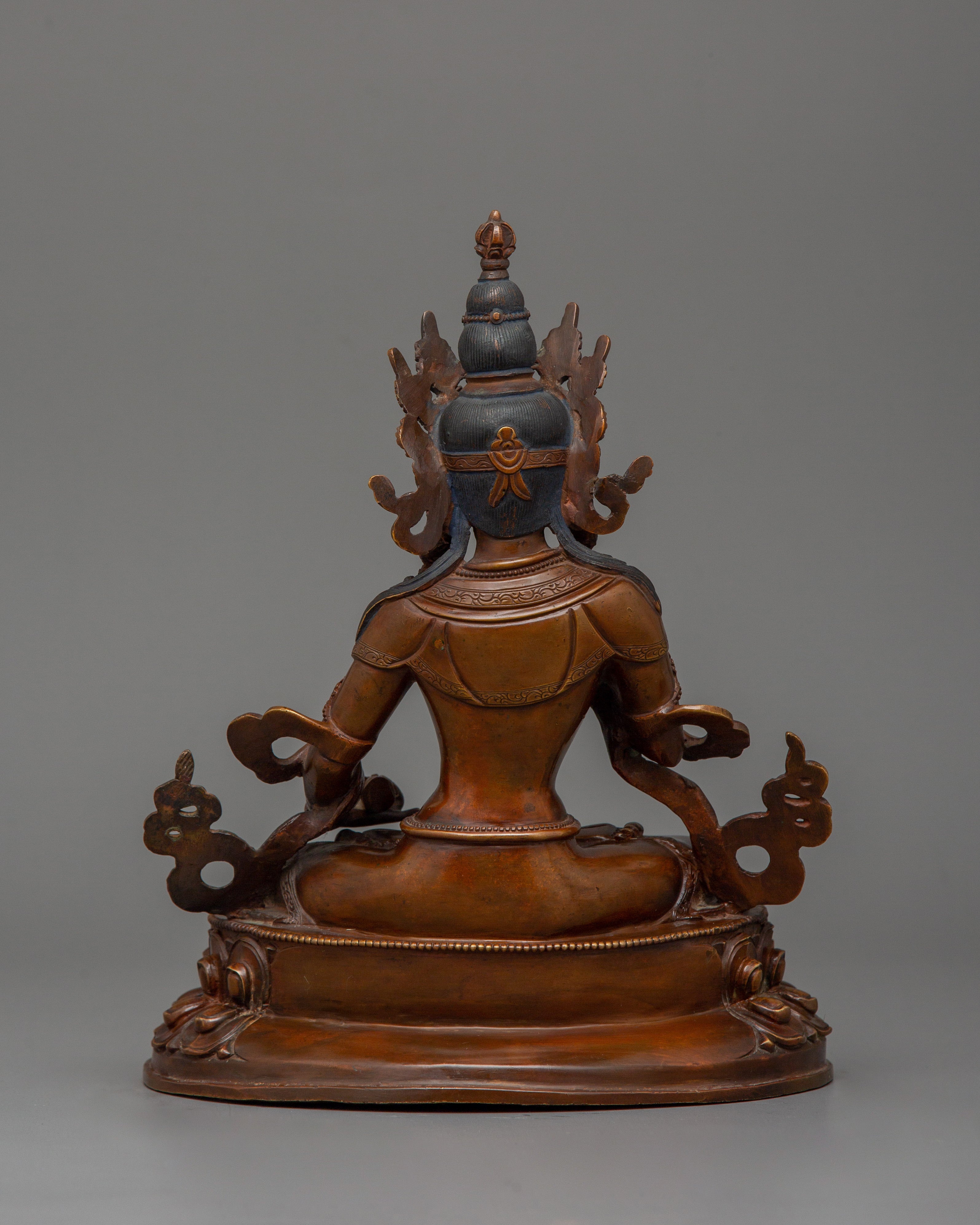 Hand Made Oxidized Vajrasattva | The Deity With Vajra and Bell