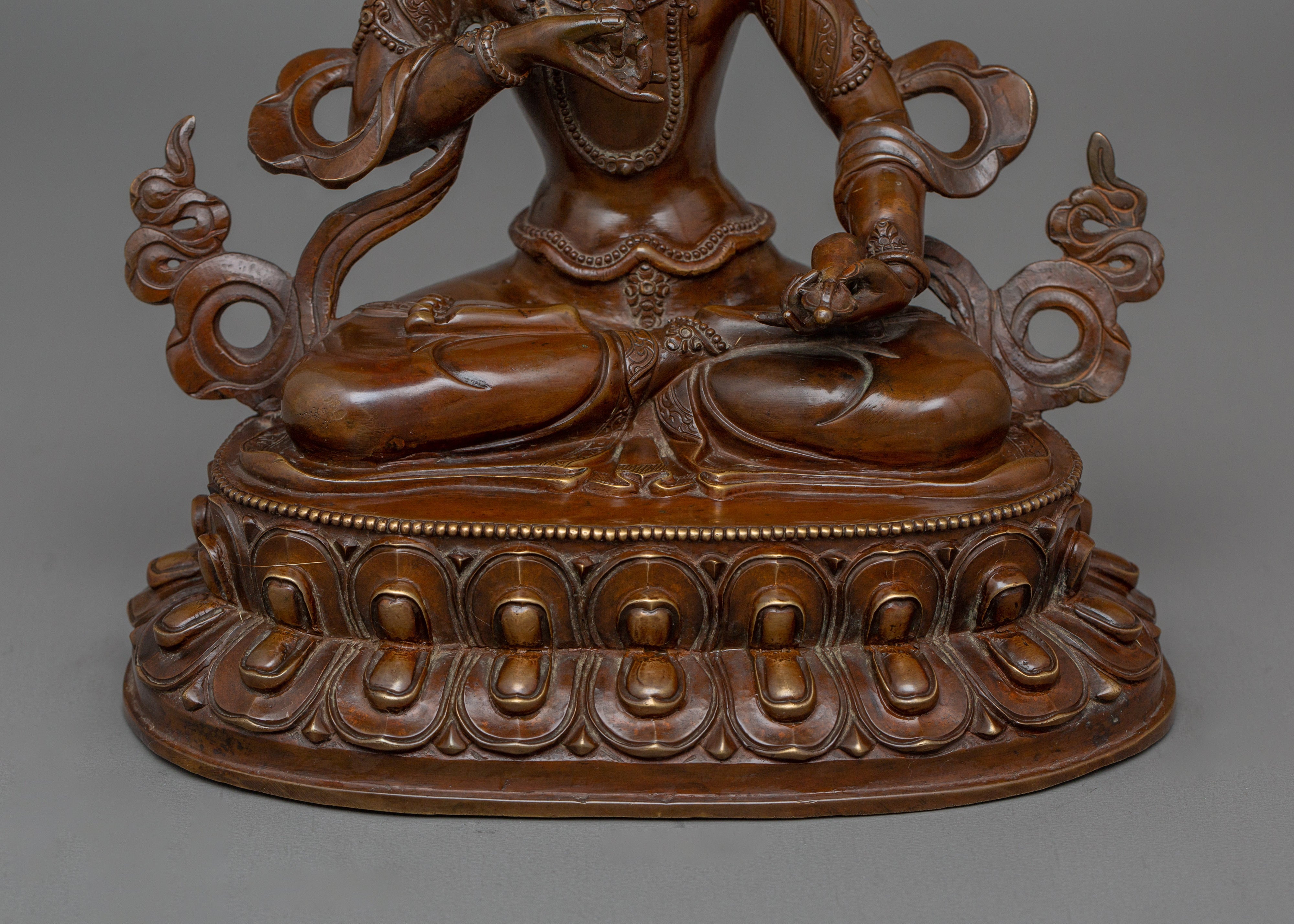 Hand Made Oxidized Vajrasattva | The Deity With Vajra and Bell