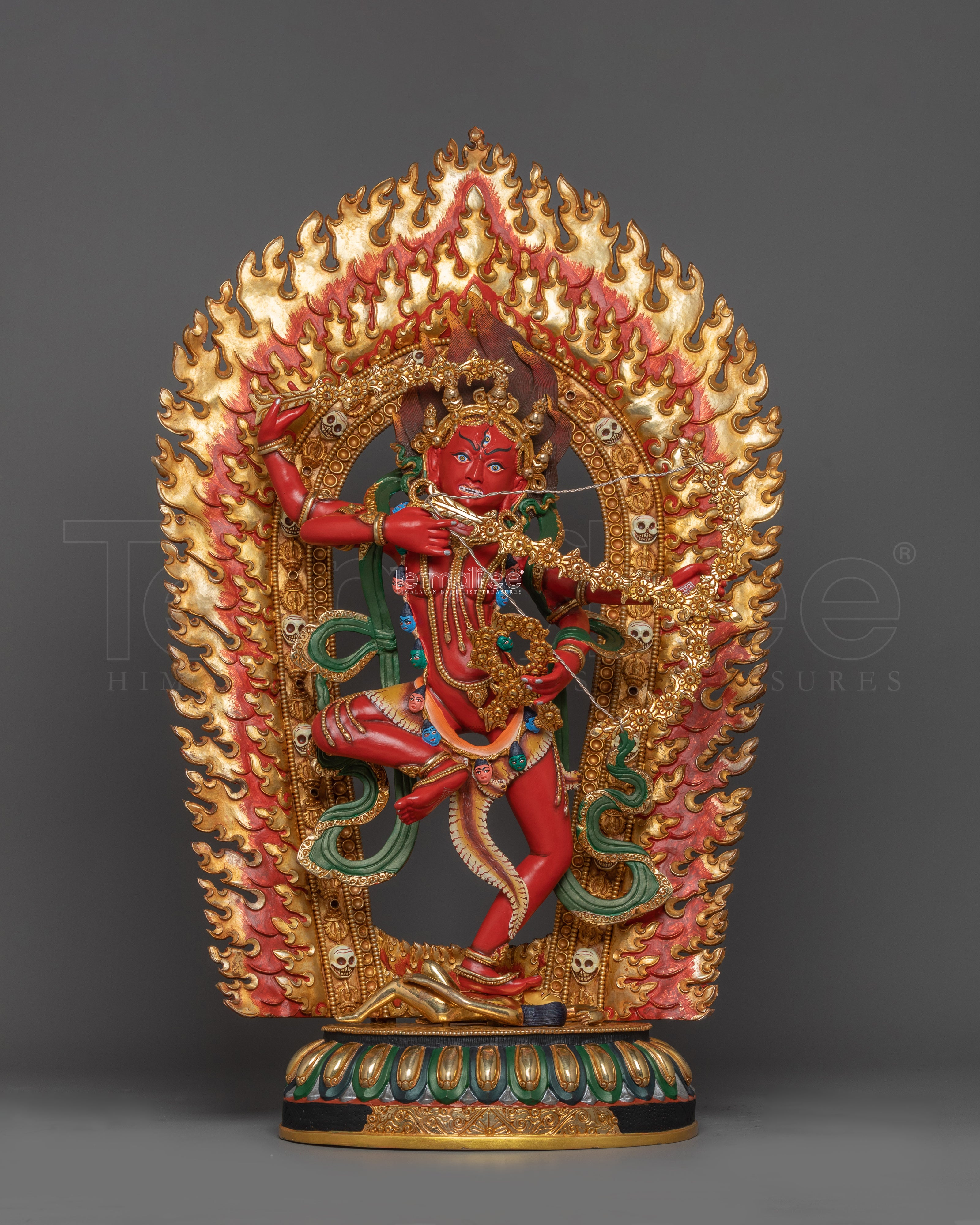 Red Body Kurukulla Statue | Tibetan Himalayan Treasure