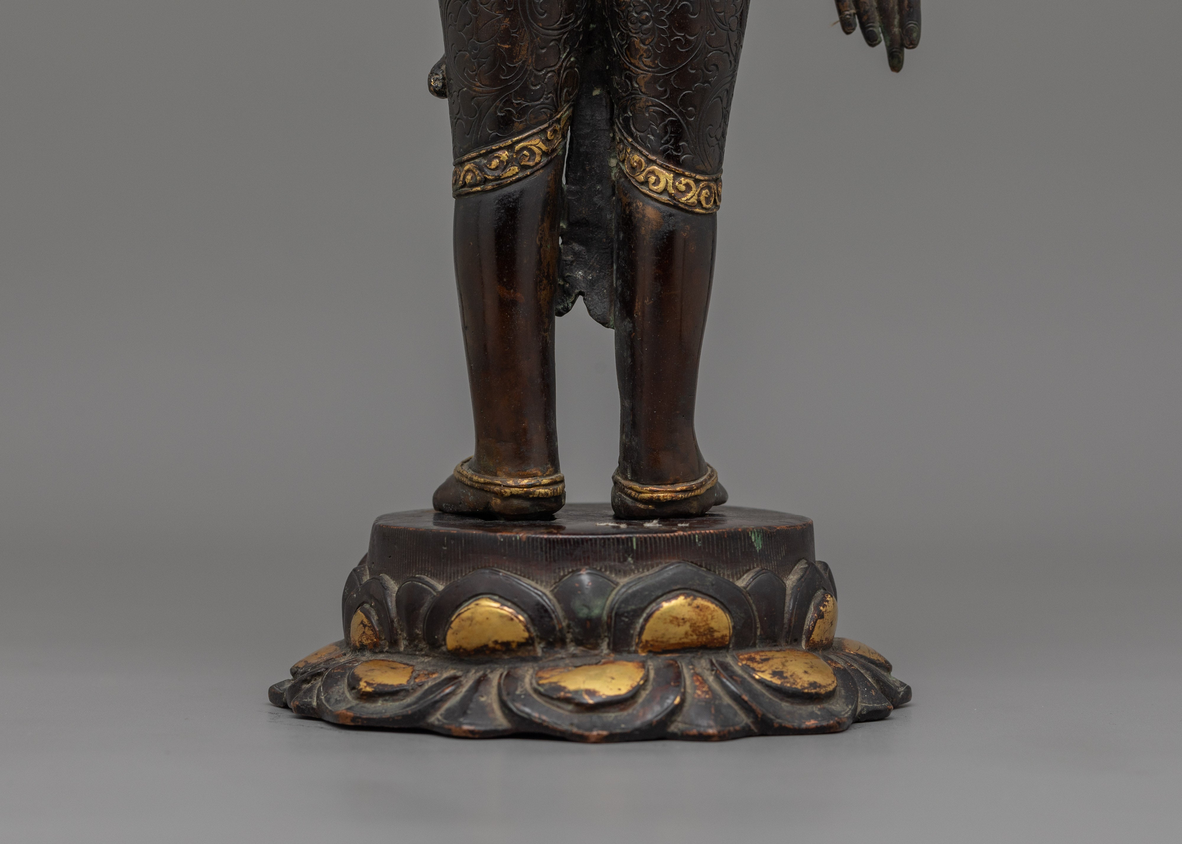Standing Lokeshwor Bodhisattva Deity | A sacred Buddhist deity