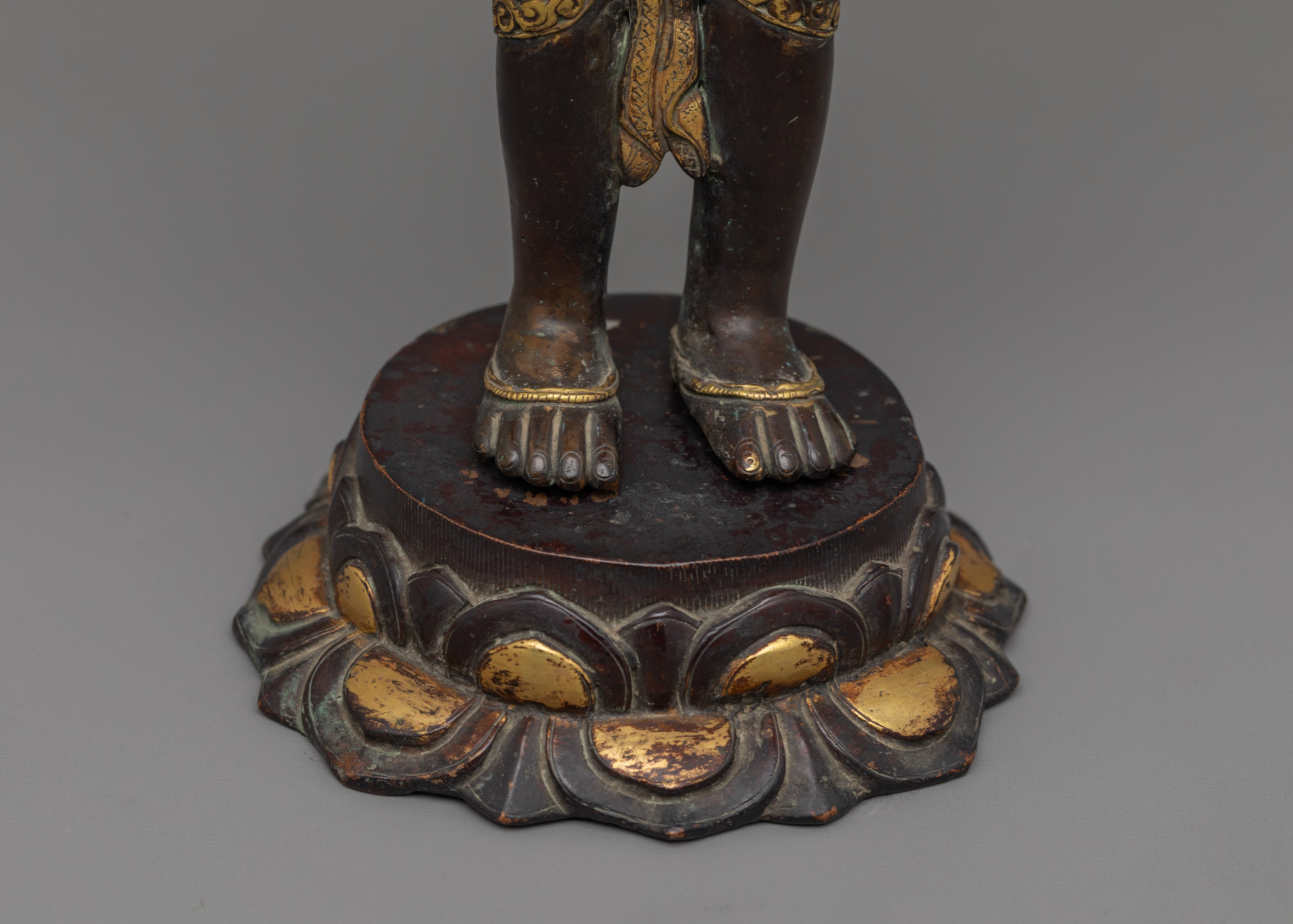 Standing Lokeshwor Bodhisattva Deity | A sacred Buddhist deity