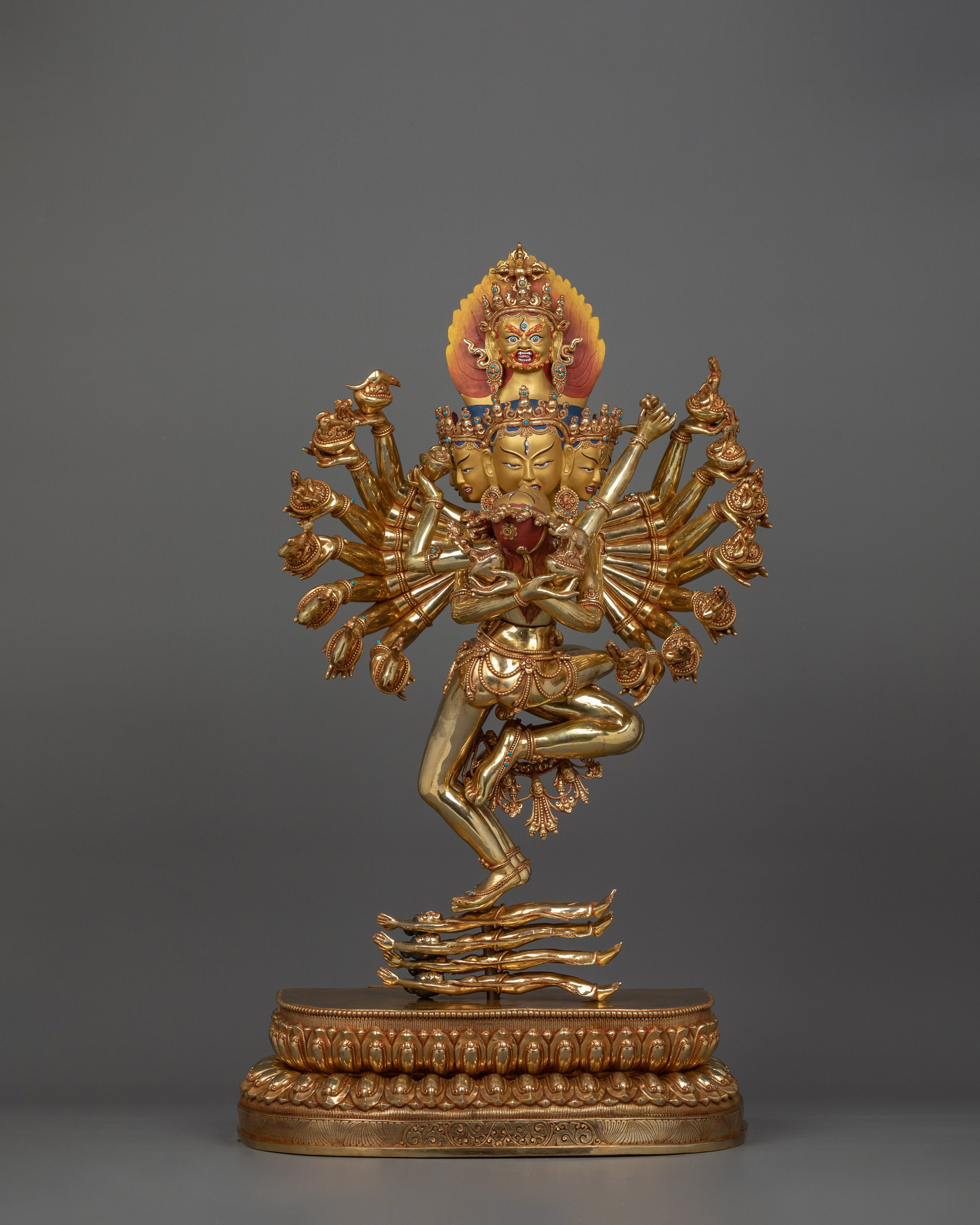 Tibetan Yidam Deity Hevajra Statue | Union of Supreme Wisdom and Compassion