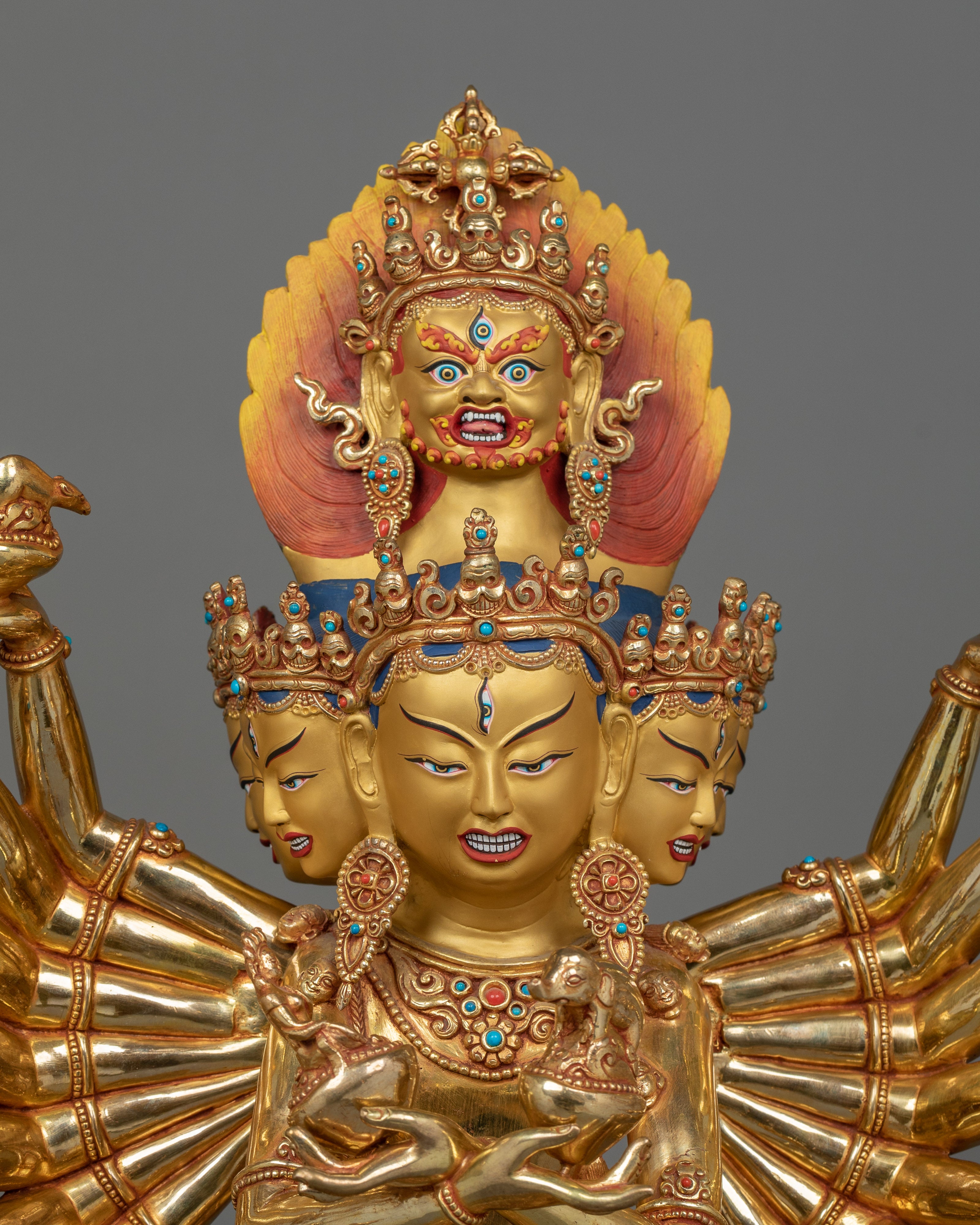 Tibetan Yidam Deity Hevajra Statue | Union of Supreme Wisdom and Compassion