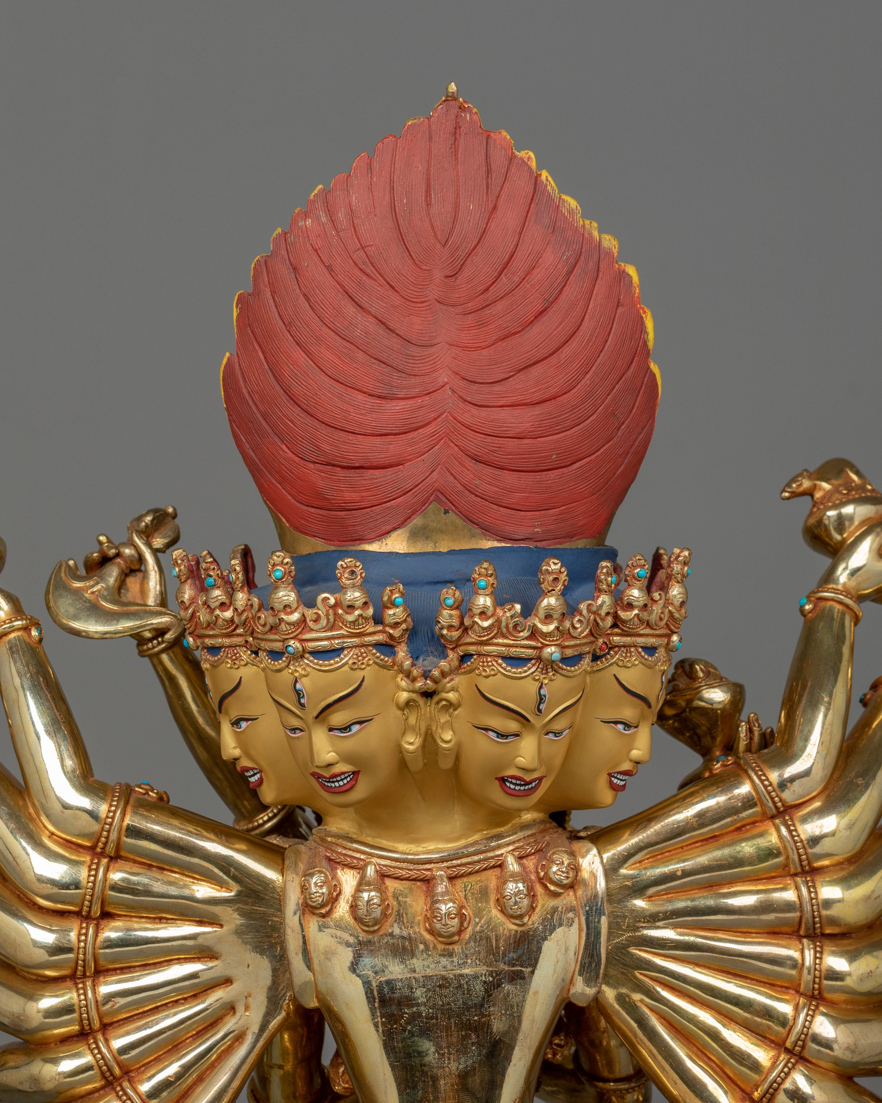 Tibetan Yidam Deity Hevajra Statue | Union of Supreme Wisdom and Compassion