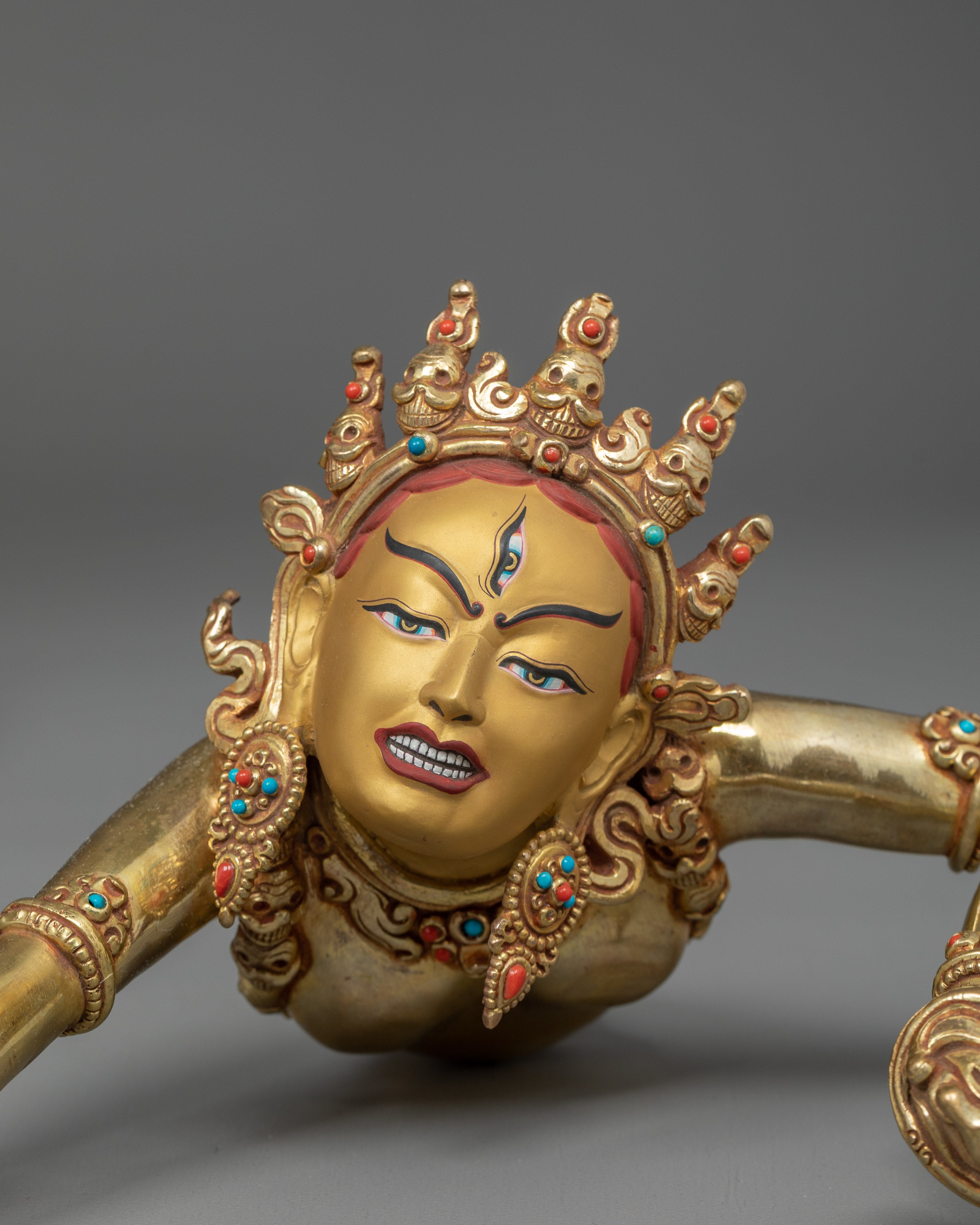 Tibetan Yidam Deity Hevajra Statue | Union of Supreme Wisdom and Compassion