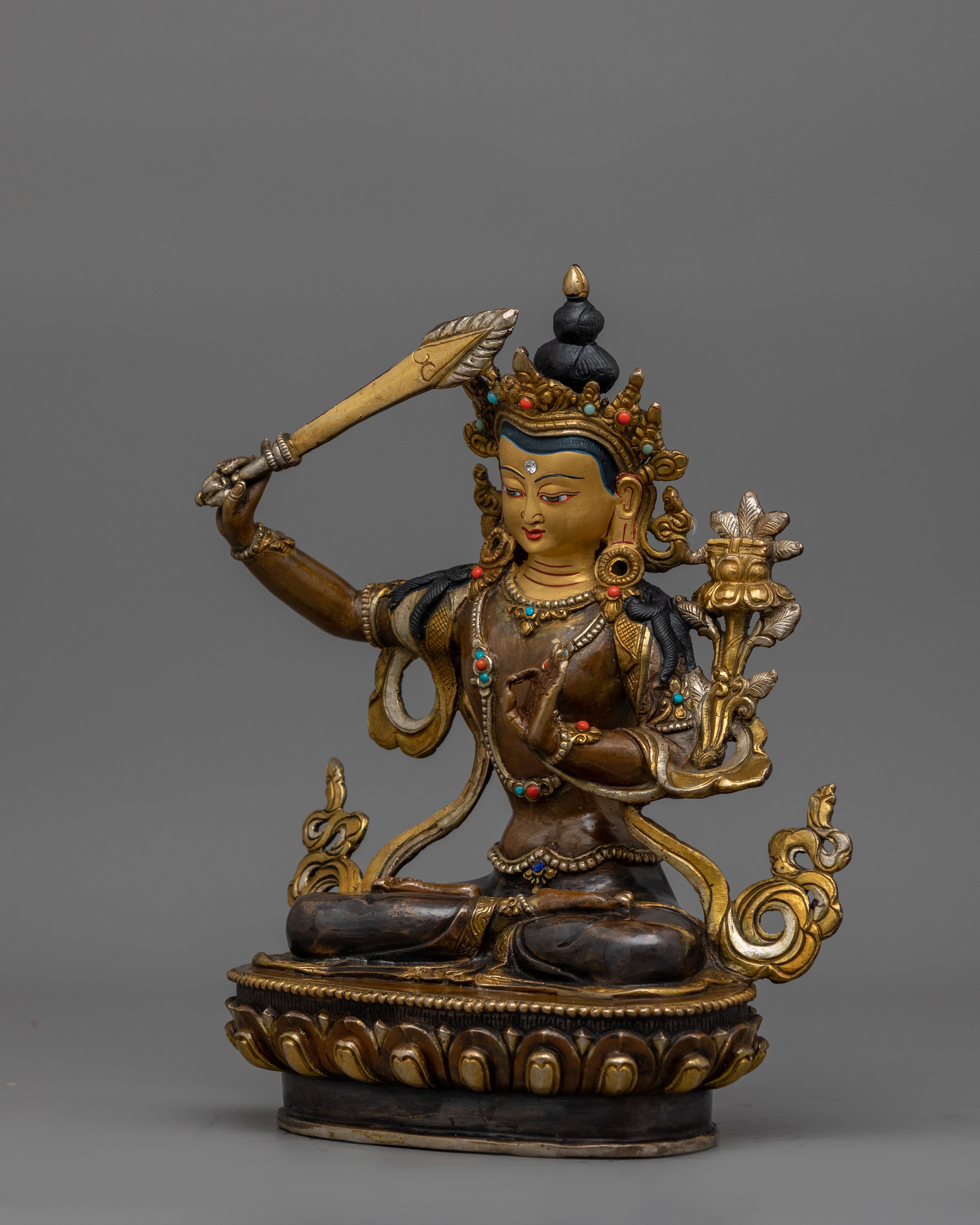 Wisdom God Manjushri Figurine | Symbol of Wisdom and Enlightenment