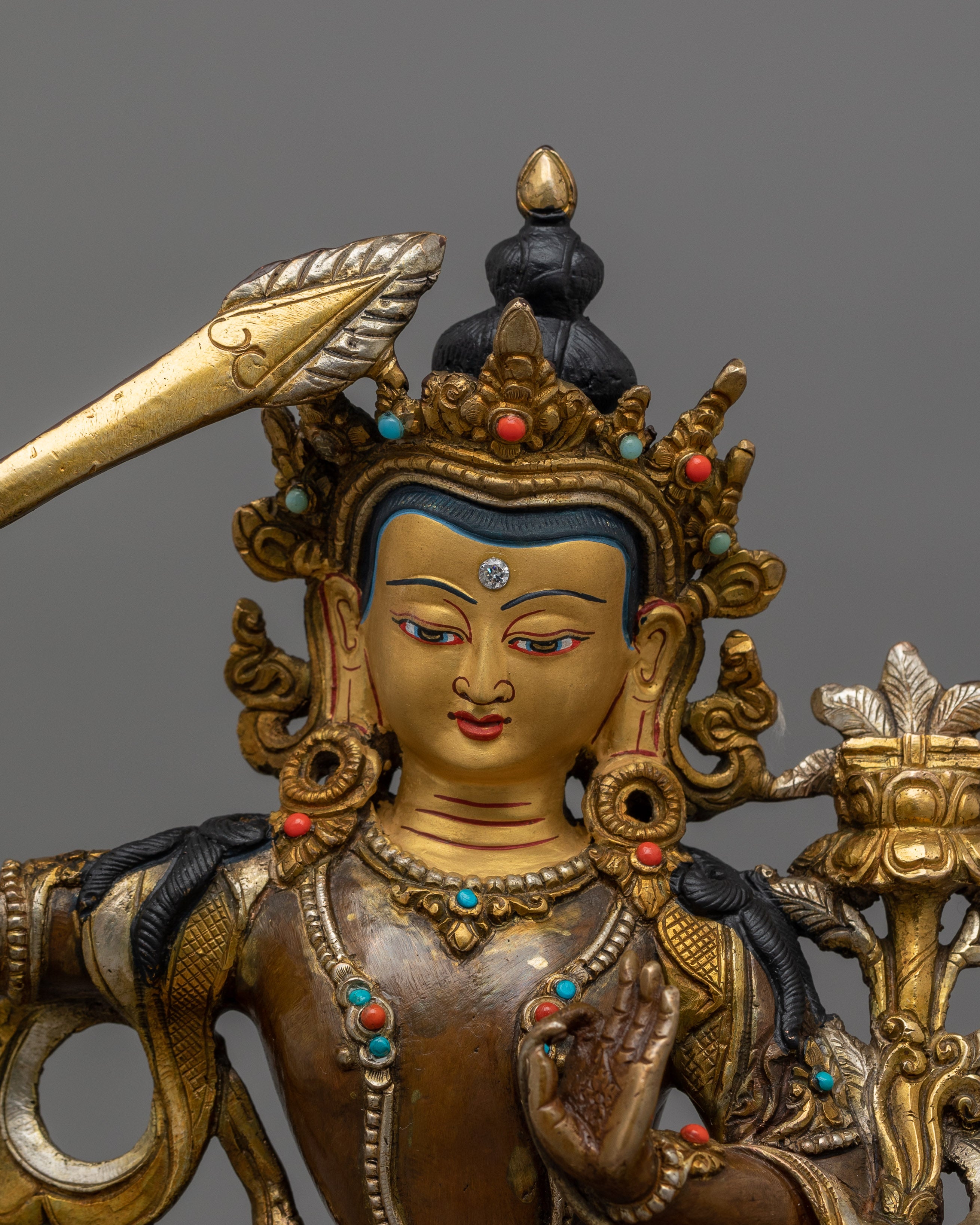 Wisdom God Manjushri Figurine | Symbol of Wisdom and Enlightenment