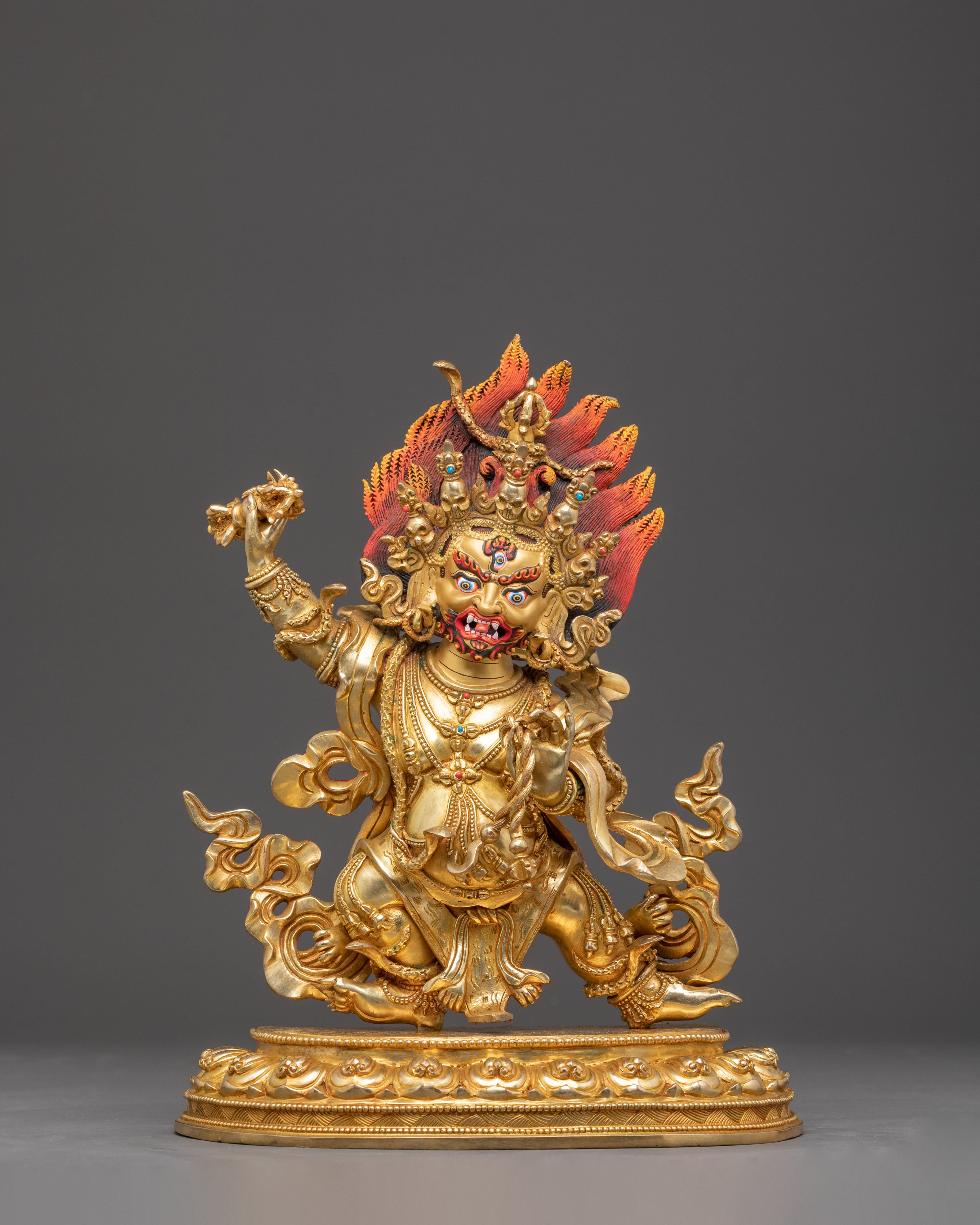 Powerful Copper Statue of Vajrapani | Protector Deity