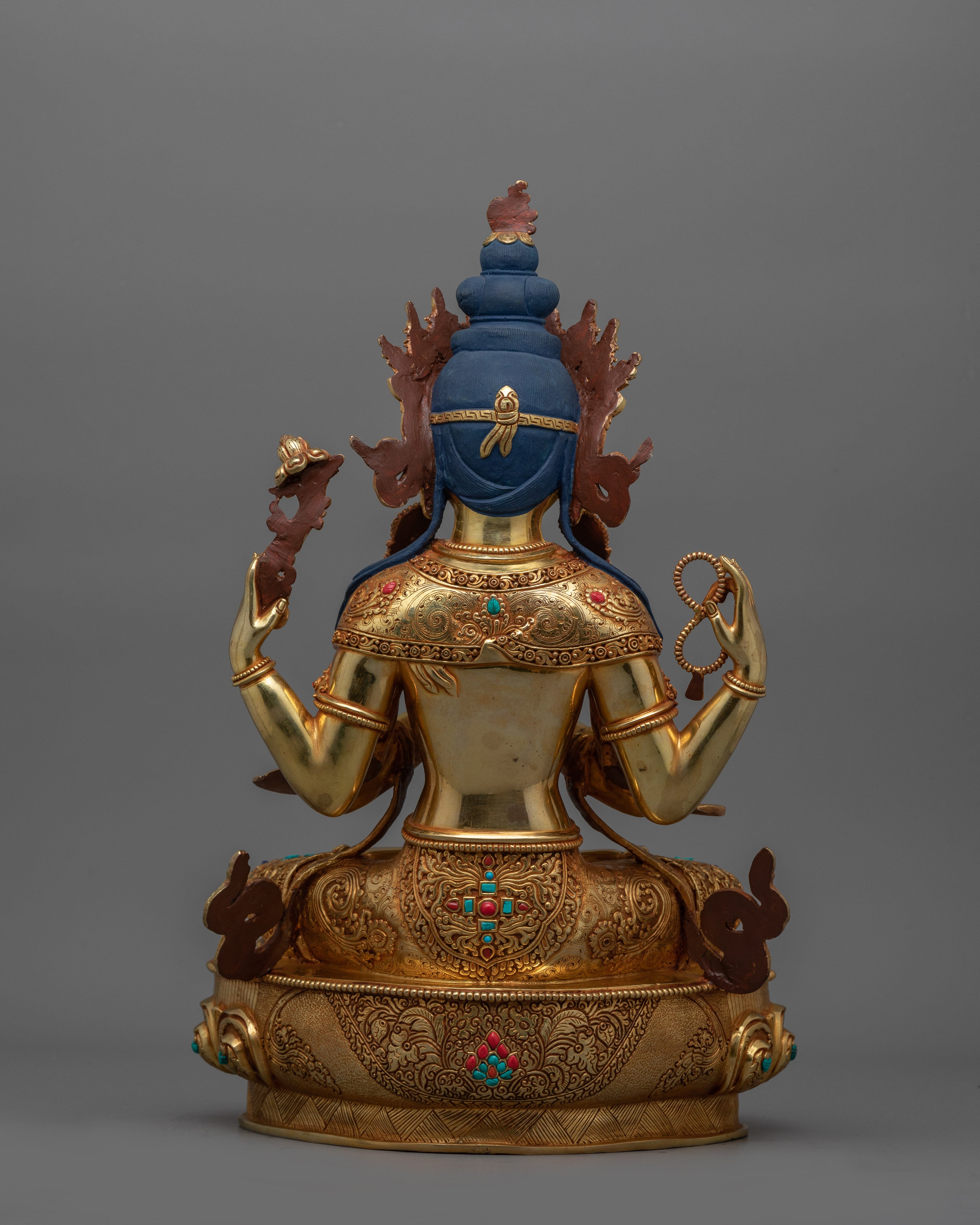 Chenrezig Infinite Compassionate Deity Figurine for Compassion and Serenity