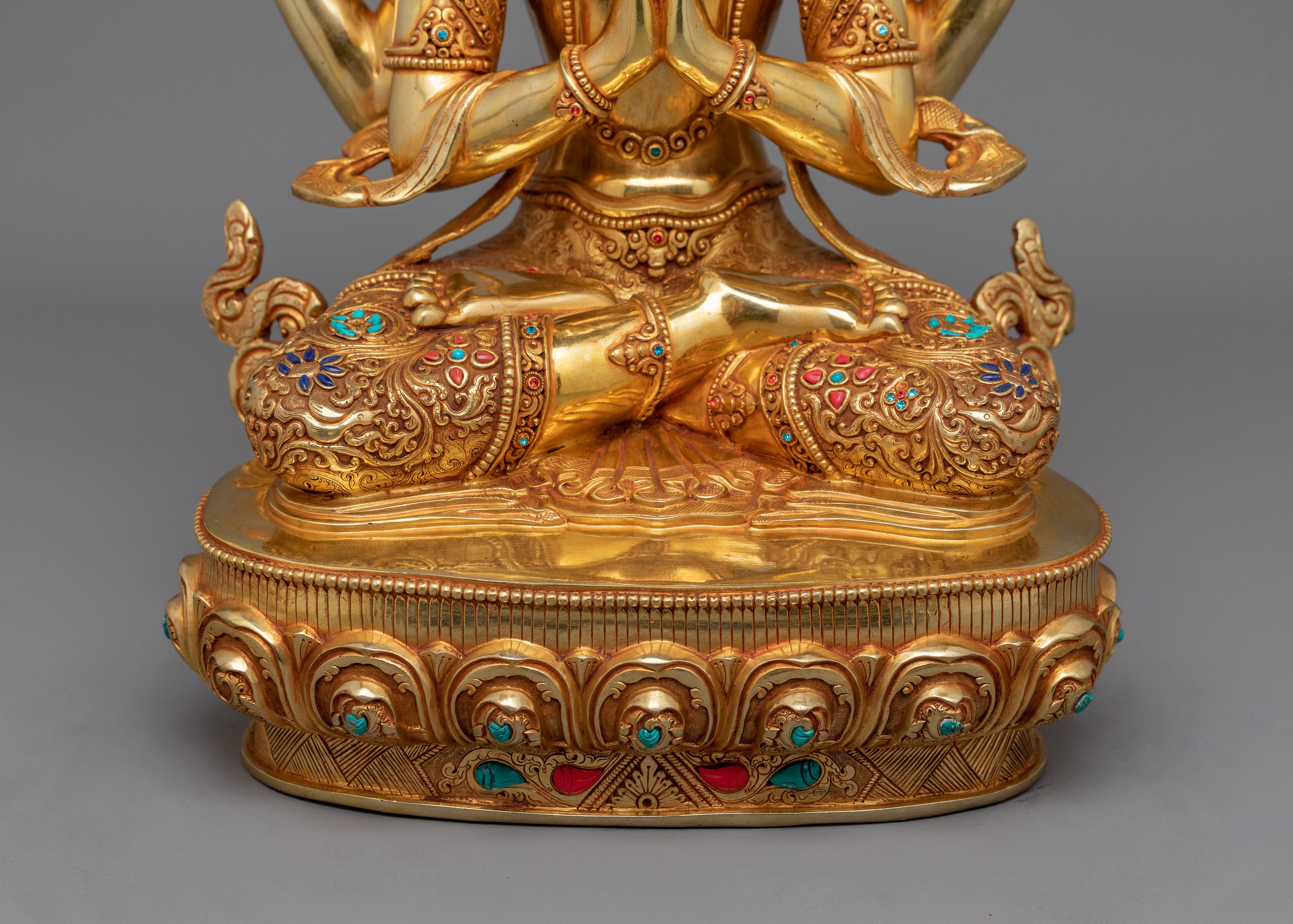 Chenrezig Infinite Compassionate Deity Figurine for Compassion and Serenity