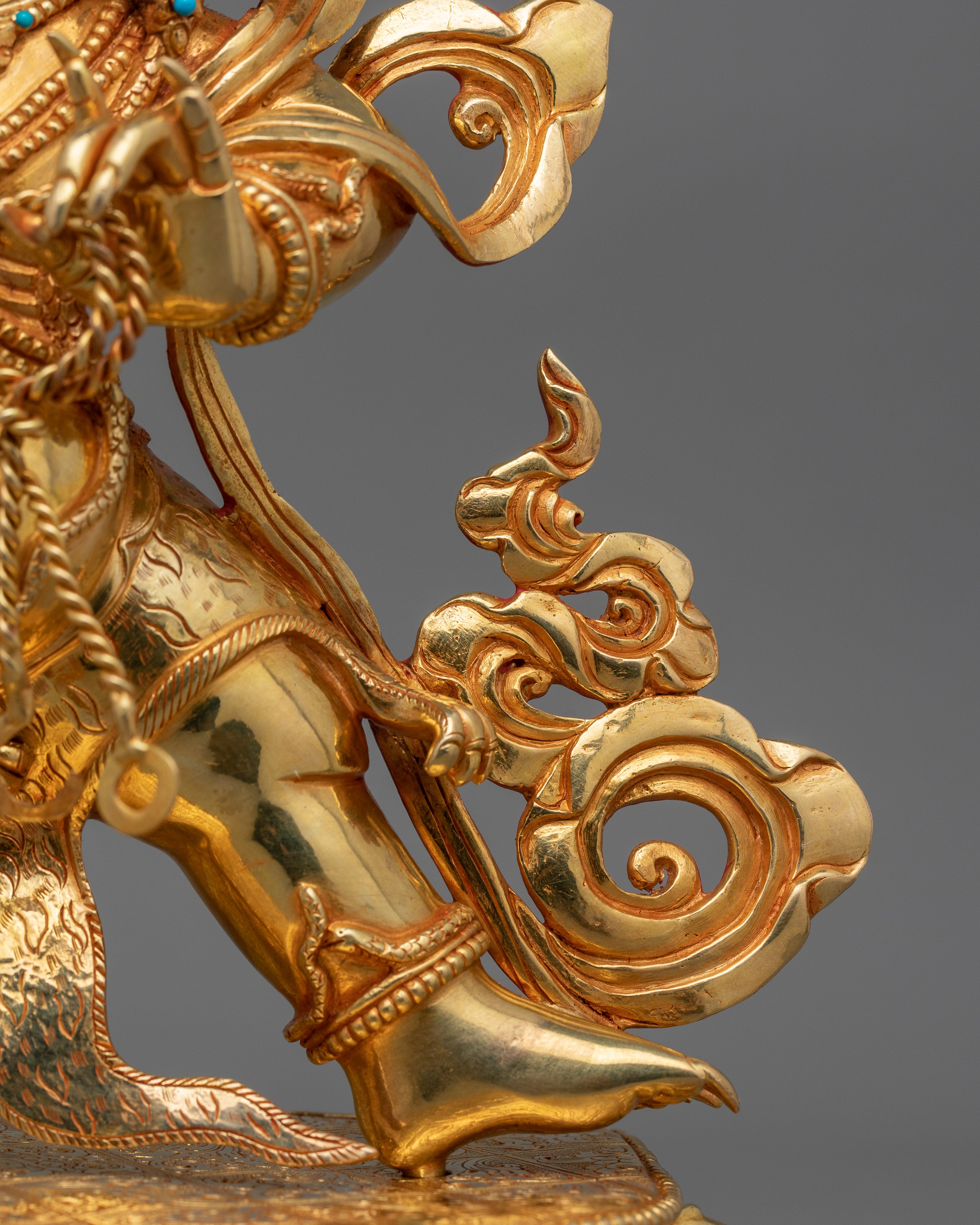 Buddhist Wrathful Deity Vajrapani Sculpture | Guardian of Dharma