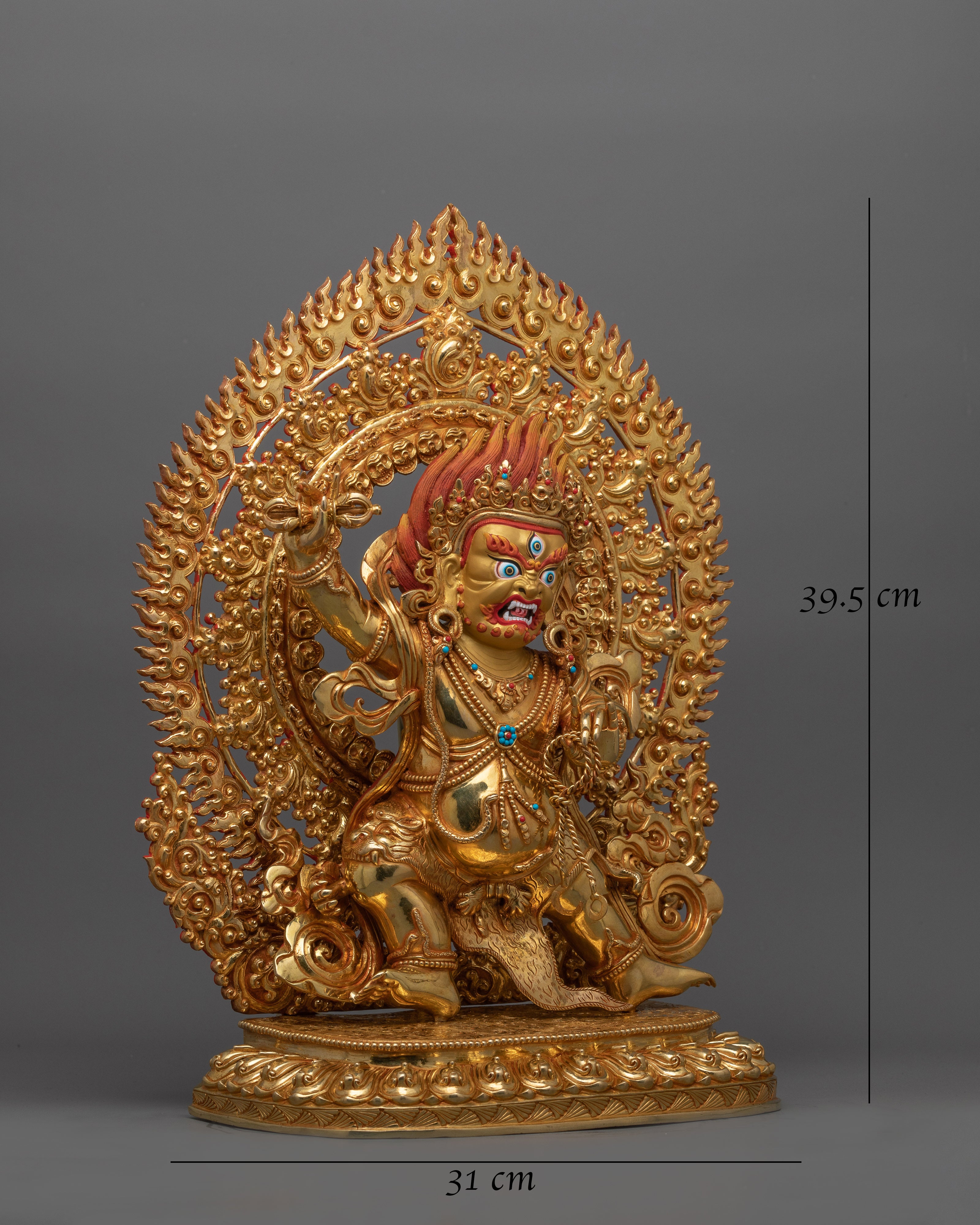 Buddhist Wrathful Deity Vajrapani sculpture