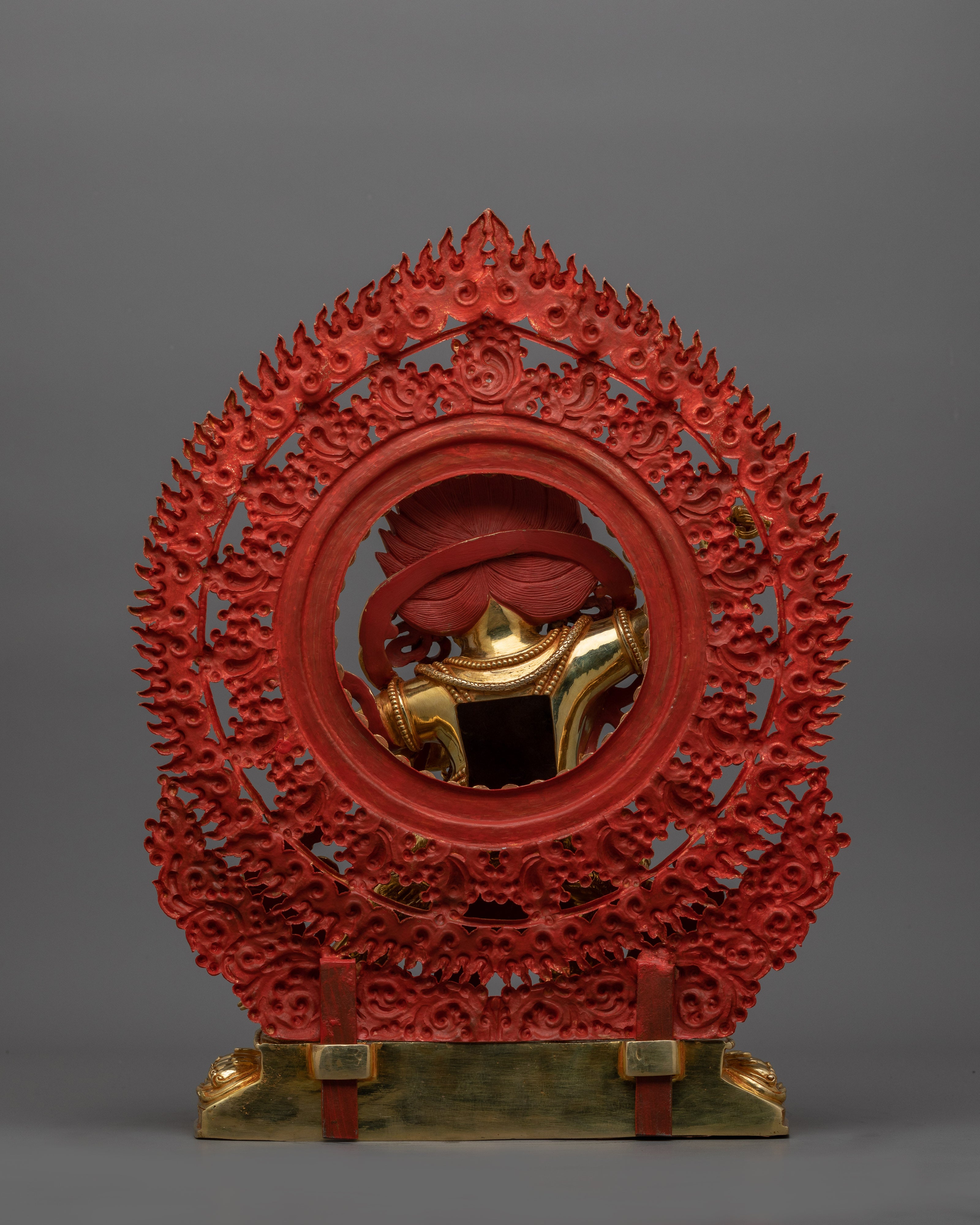 Buddhist Wrathful Deity Vajrapani Sculpture | Guardian of Dharma