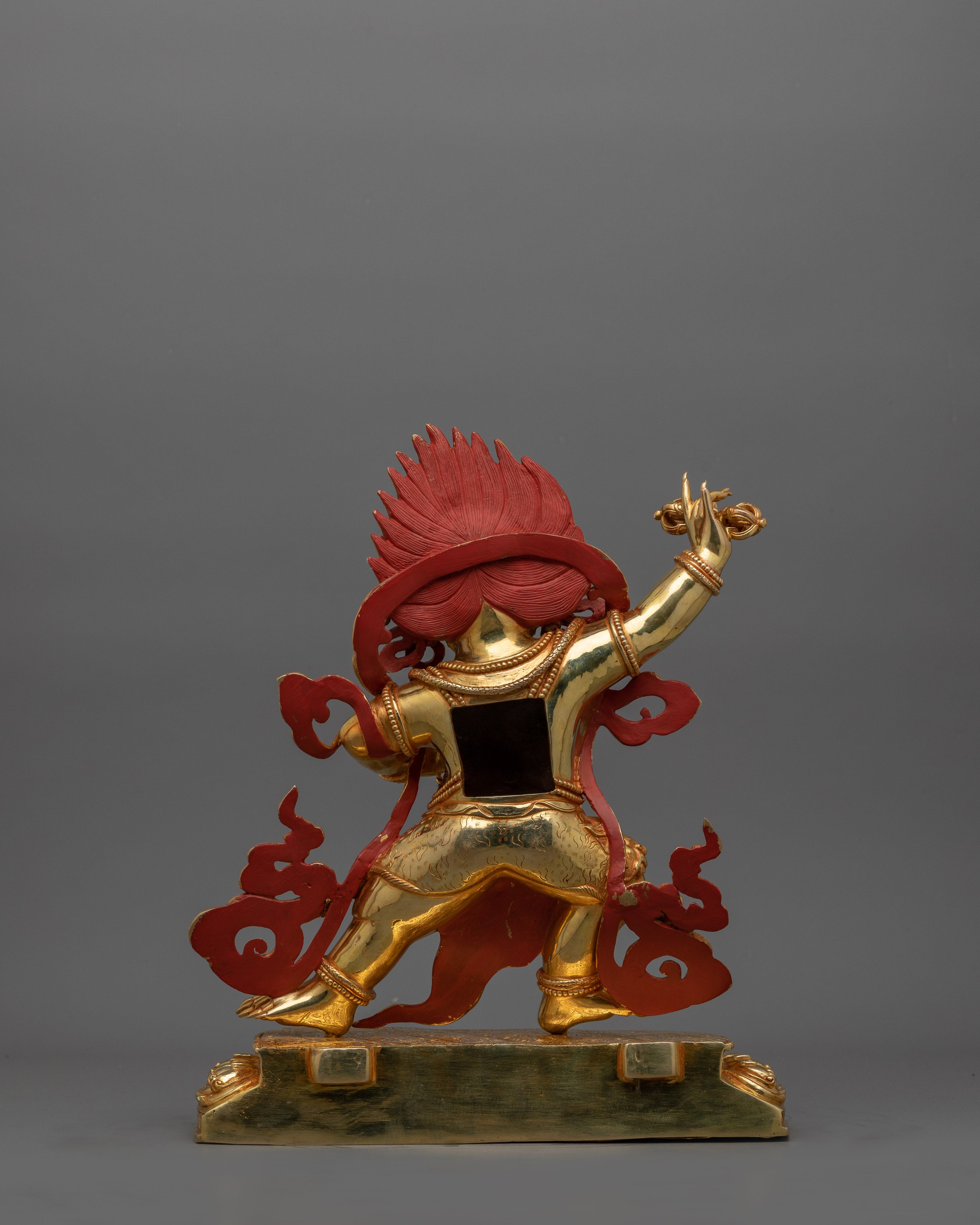 Buddhist Wrathful Deity Vajrapani Sculpture | Guardian of Dharma