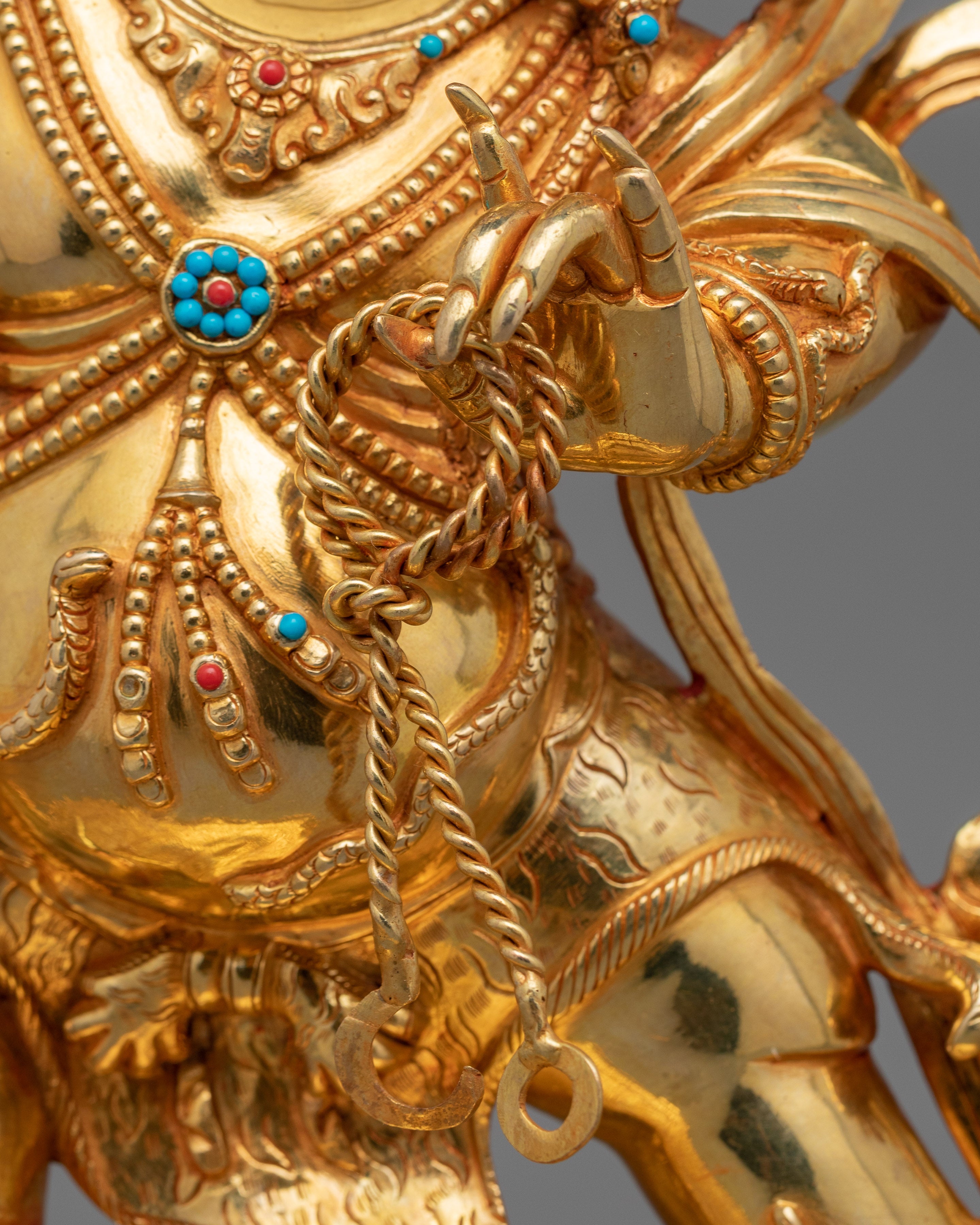 Buddhist Wrathful Deity Vajrapani Sculpture | Guardian of Dharma