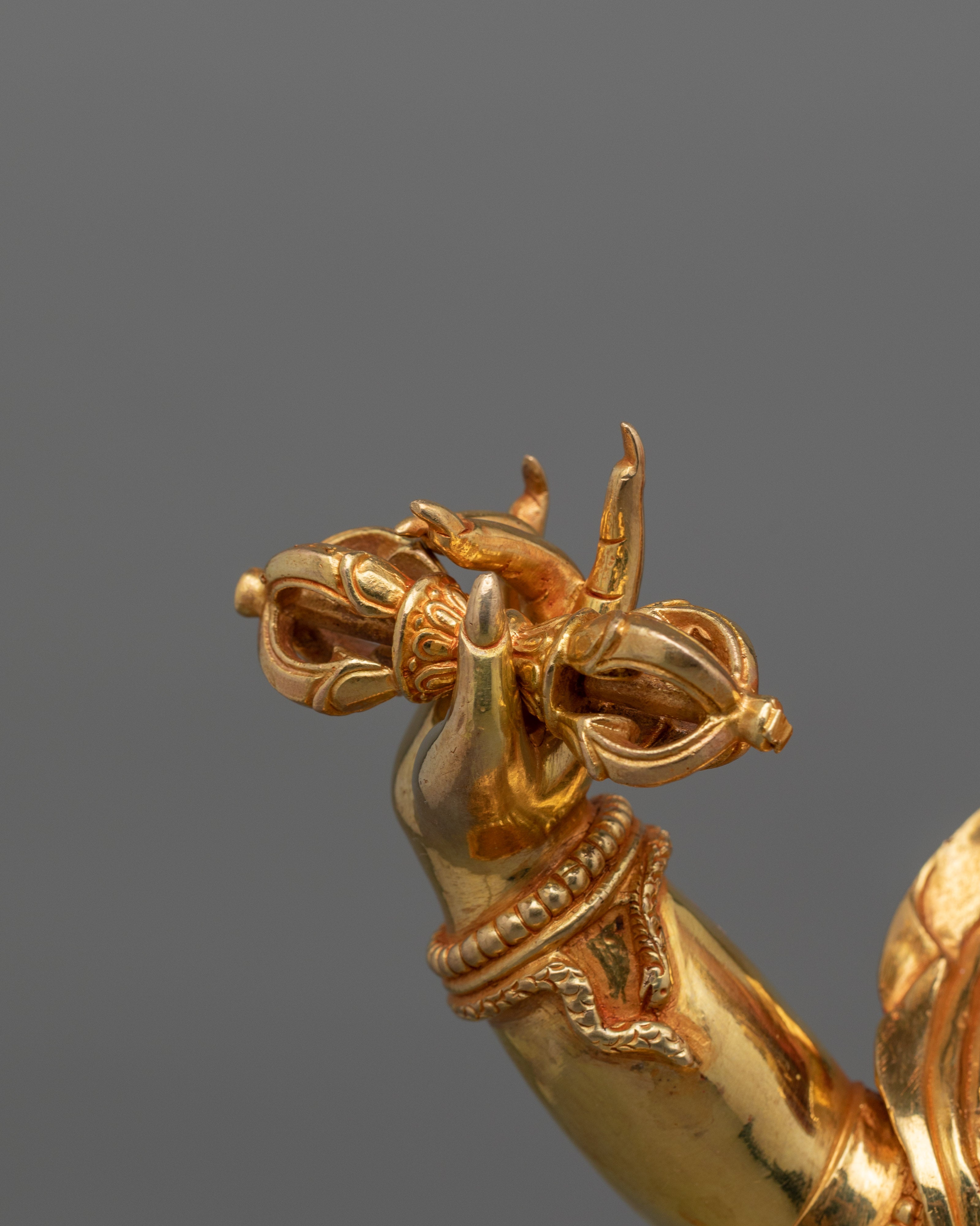 Buddhist Wrathful Deity Vajrapani Sculpture | Guardian of Dharma