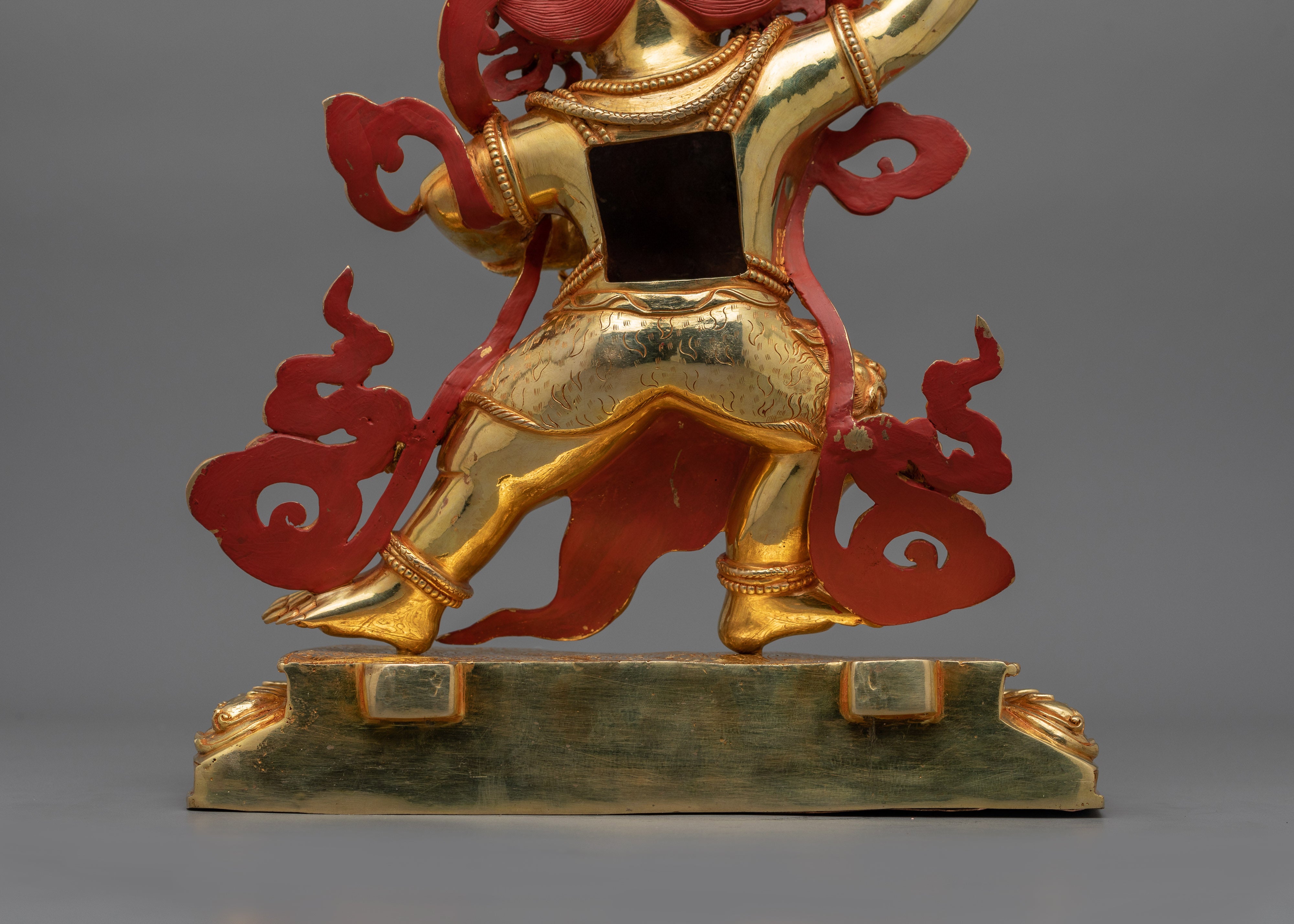 Buddhist Wrathful Deity Vajrapani Sculpture | Guardian of Dharma