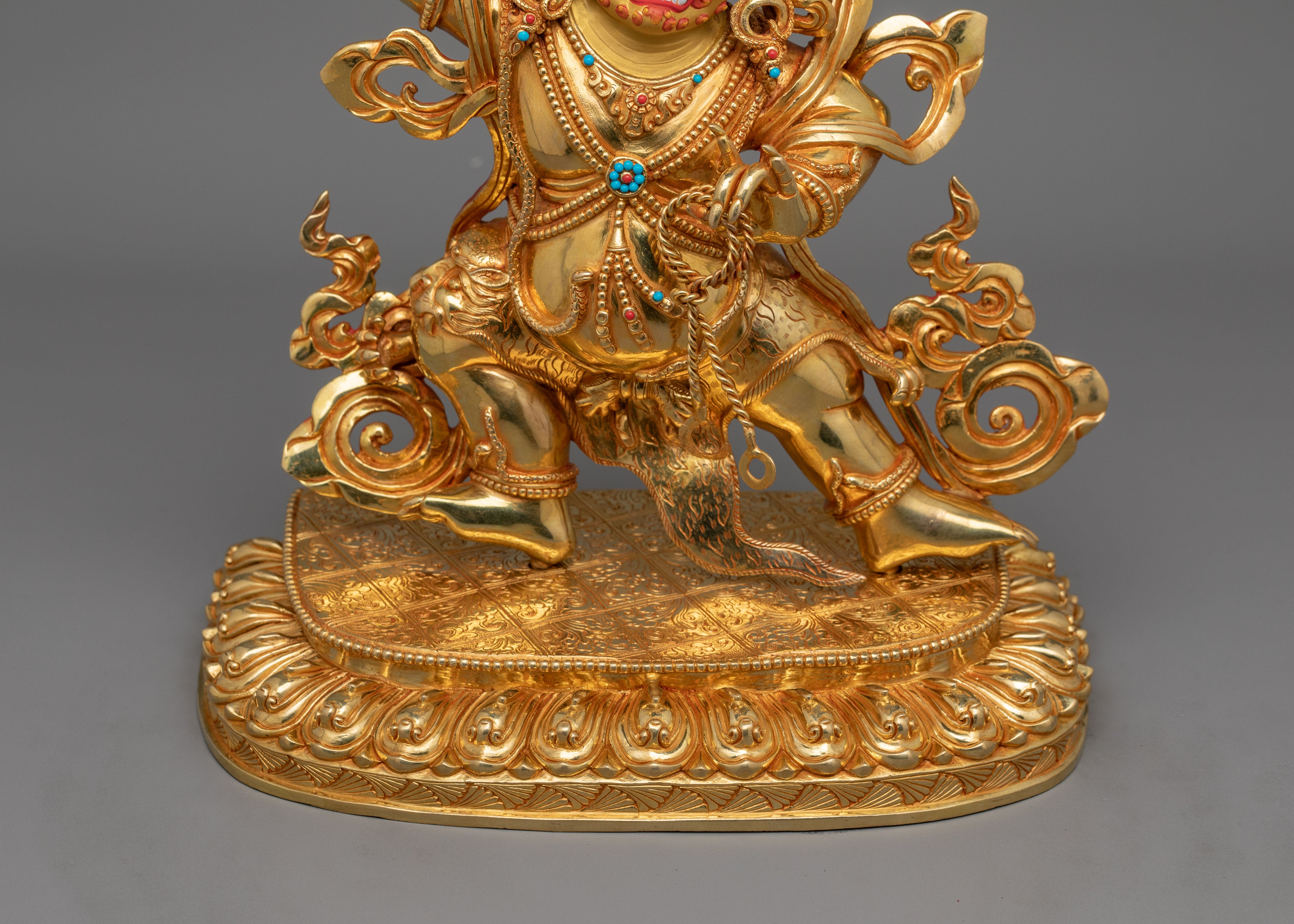 Buddhist Wrathful Deity Vajrapani Sculpture | Guardian of Dharma