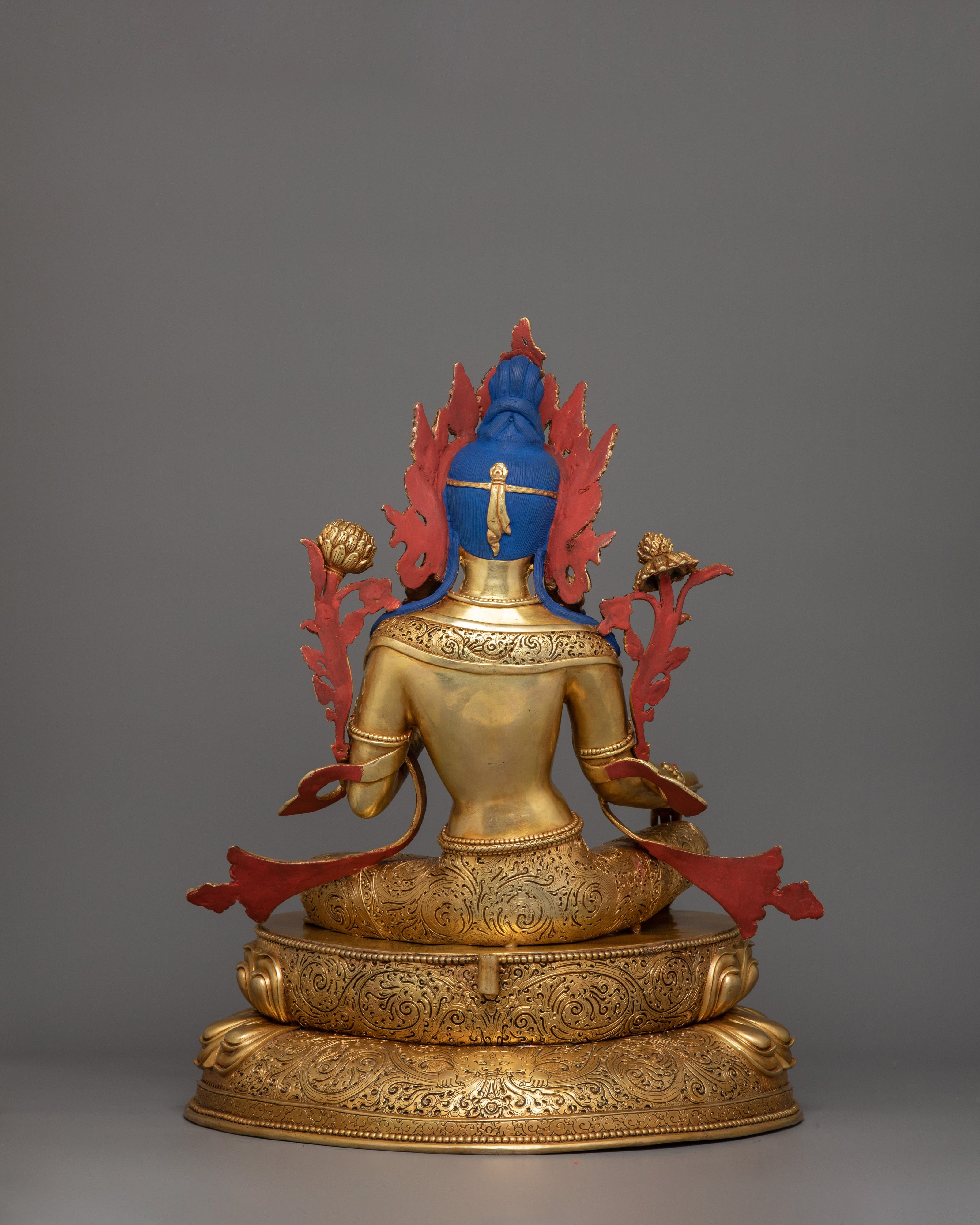 Handmade Green Tara The Female Bodhisattva Statue | Goddess of Compassion, Protection