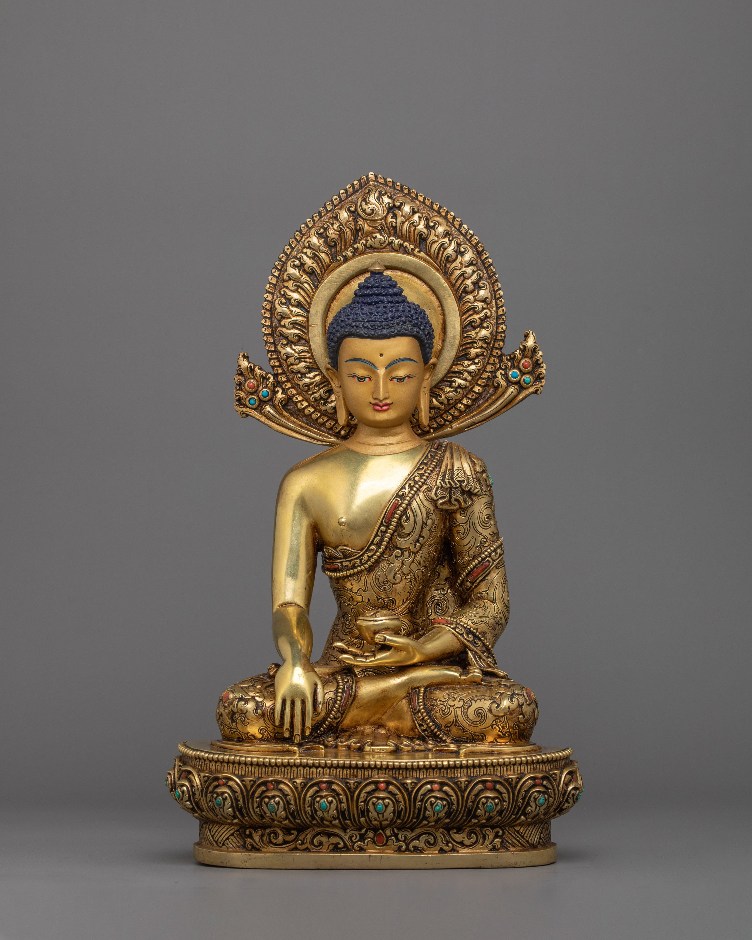 Himalayan Set of Three Buddhas Figurine – Three Meditating Buddha set