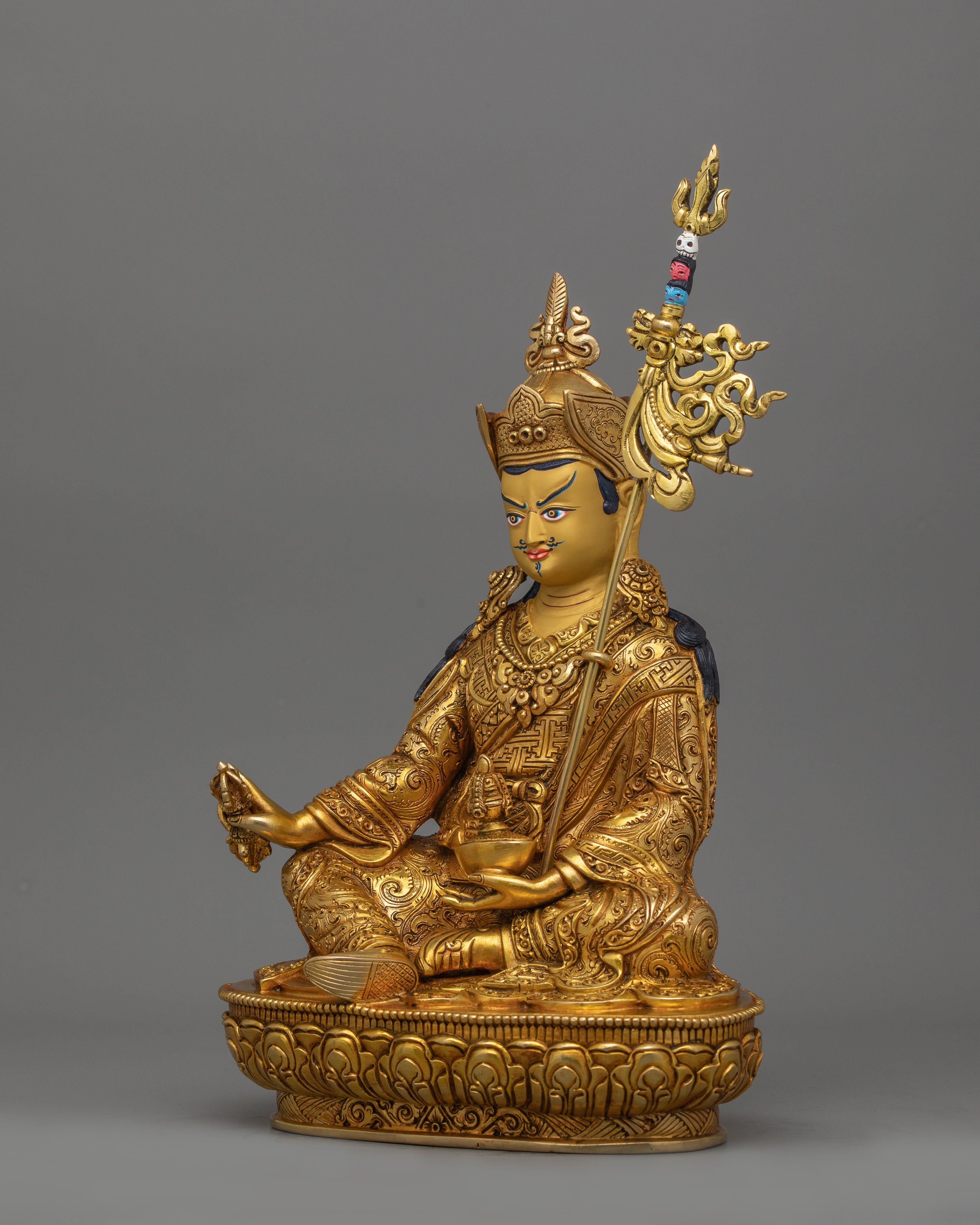 Tantric Master Figurine Guru Rinpoche | Lotus Born Buddha