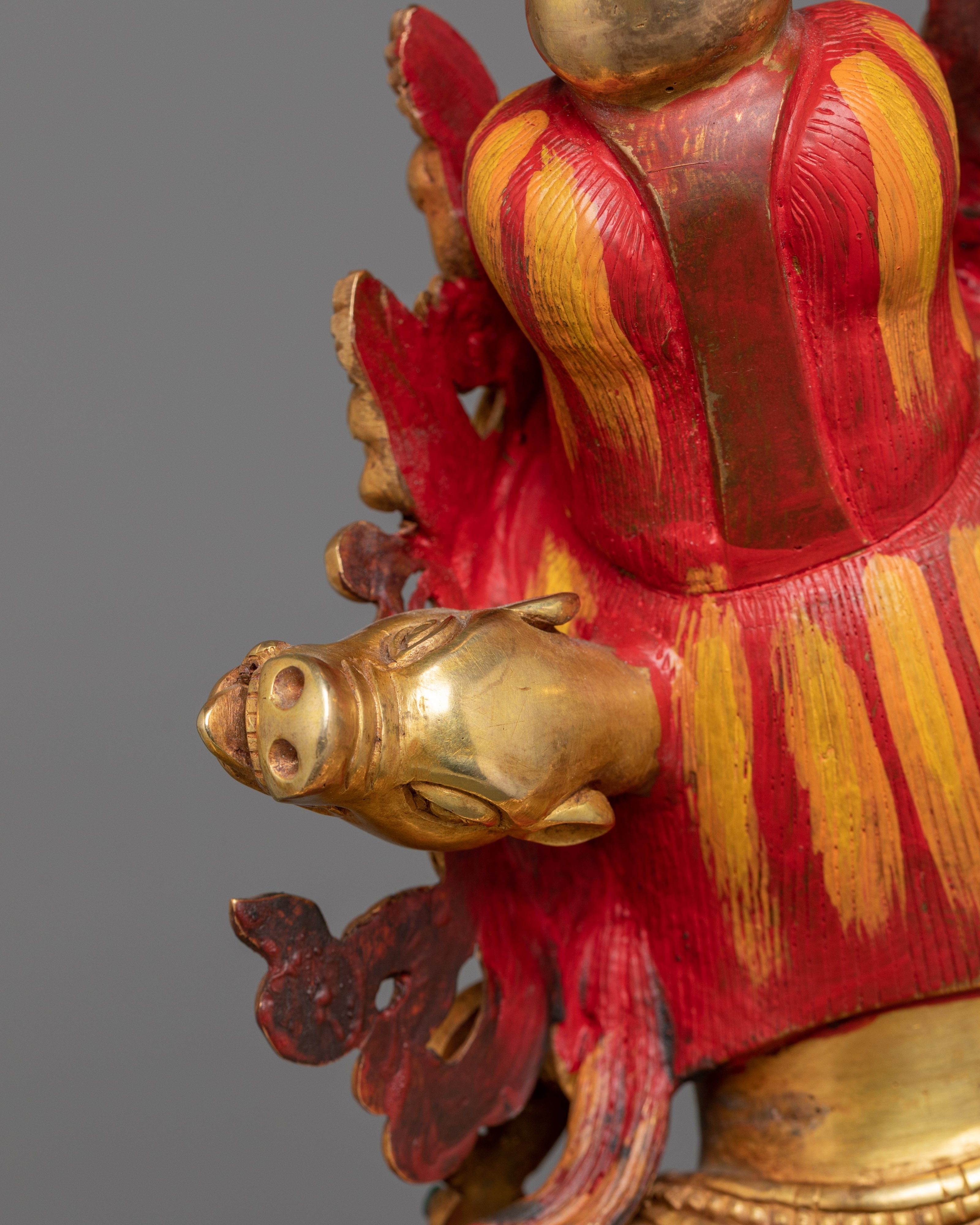 Beautiful Female Goddess Dakini | 24K Gold Gilded Statue