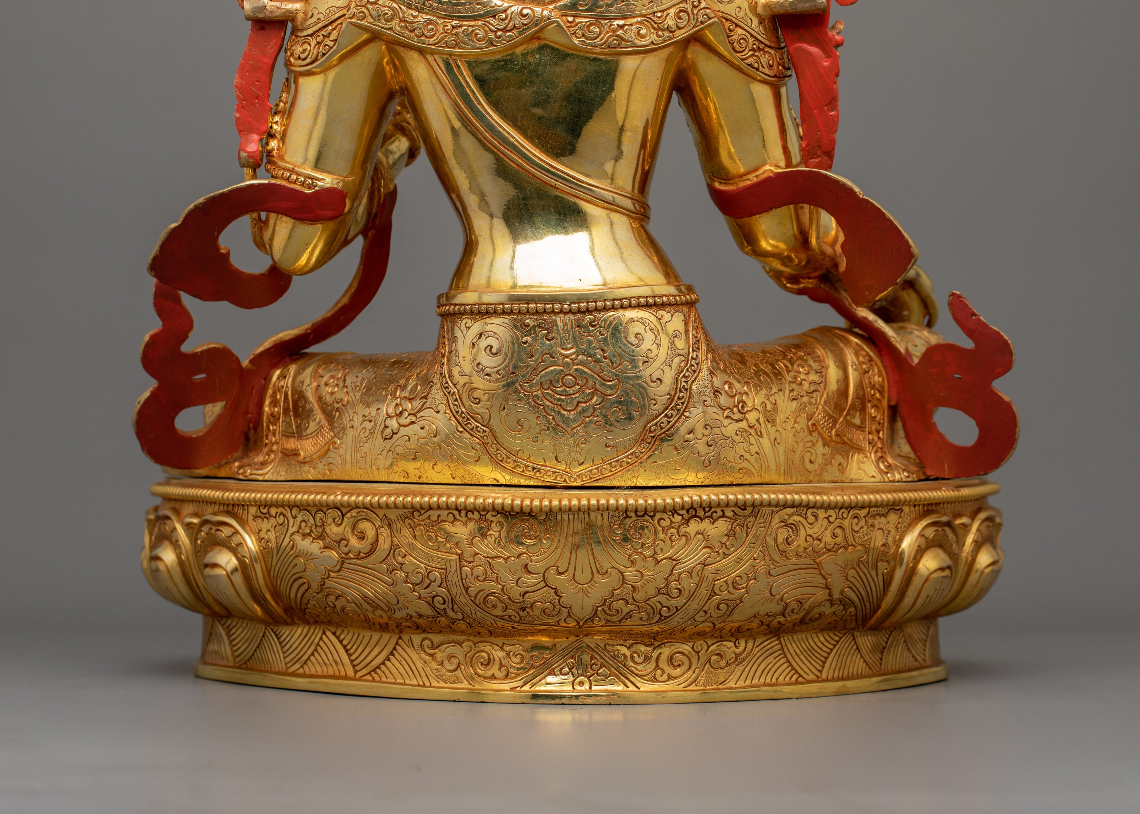 Tibetan Statue of Syamatara Goddess Figurine | Green Tara Sculpture