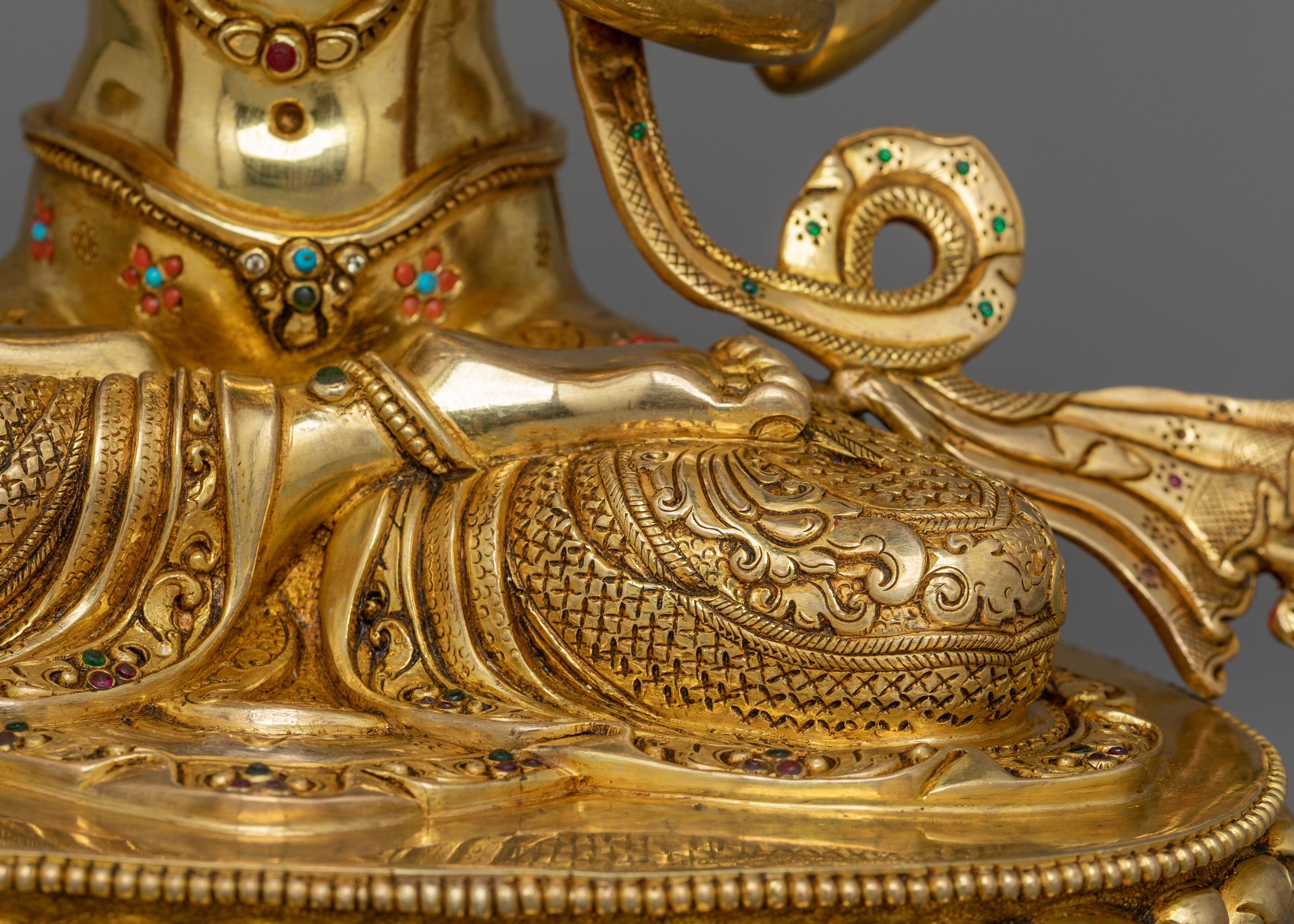 Bodhisattva Chenrezig 14.8 Inches Statue | Four Armed Avalokiteshvara Sculpture