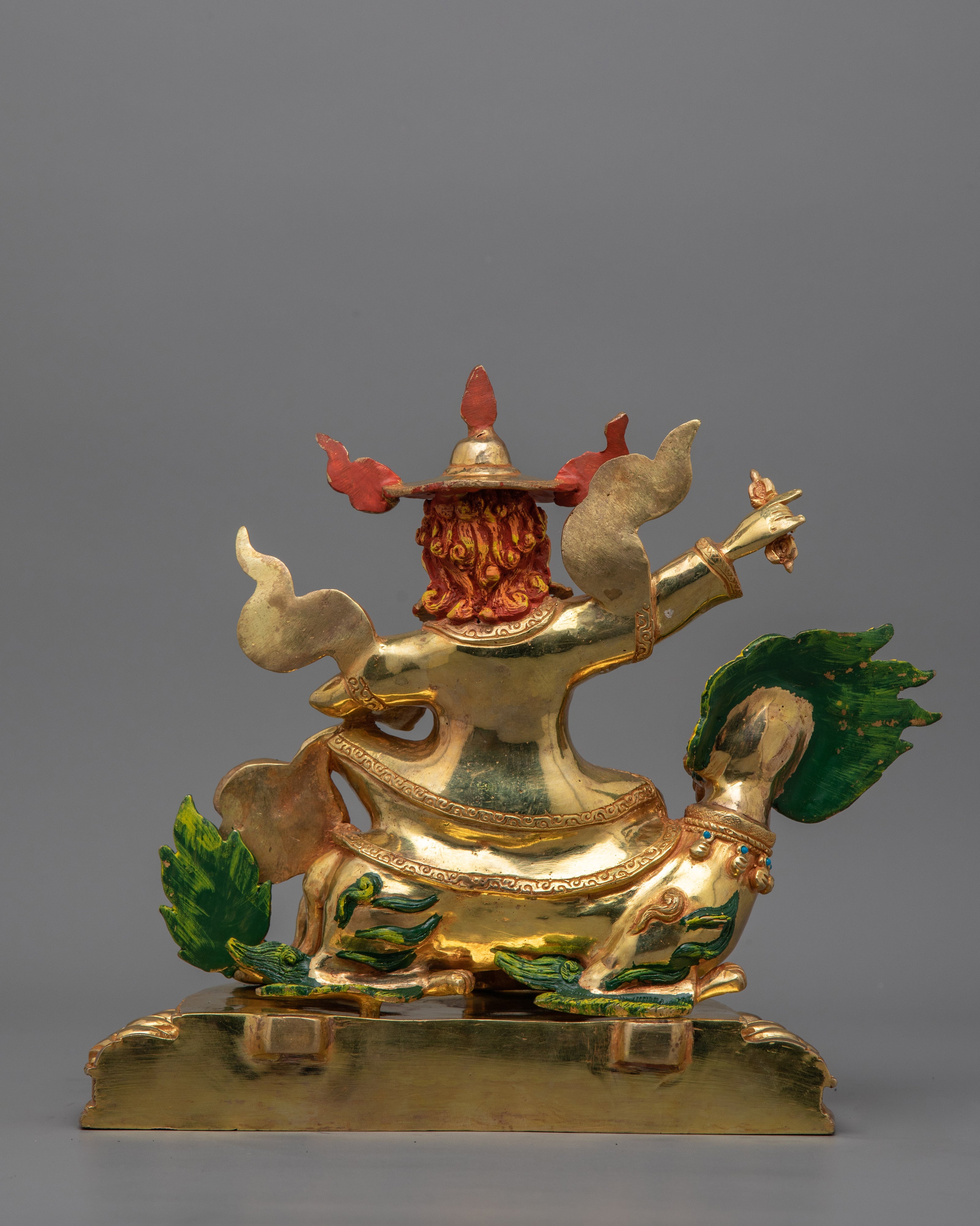 Handcrafted Buddhist Dorje Lekpa Statue | Wrathful Protector of the Dharma