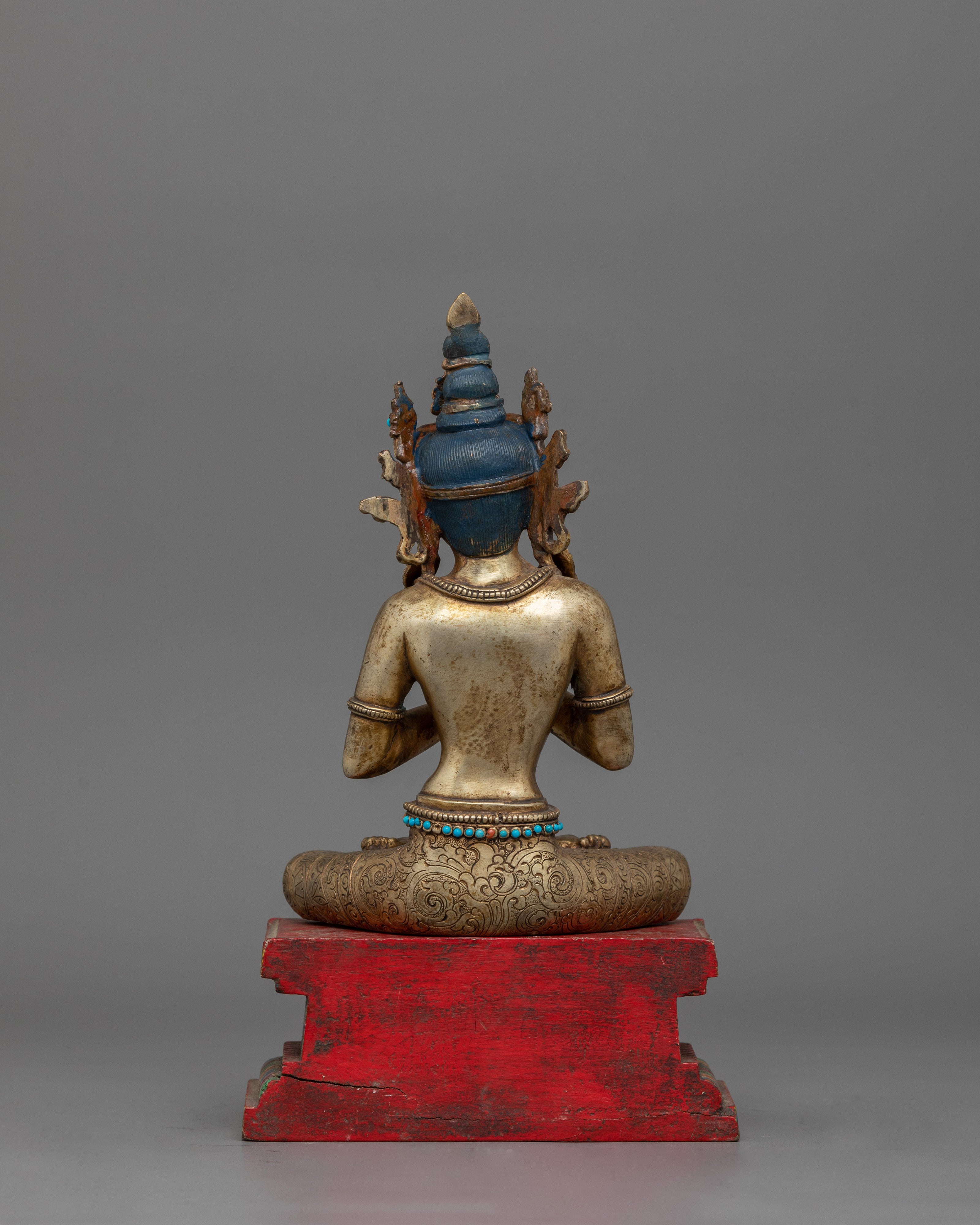 Traditional Figurine of Seated Bodhisattva - A Journey Toward Buddhahood