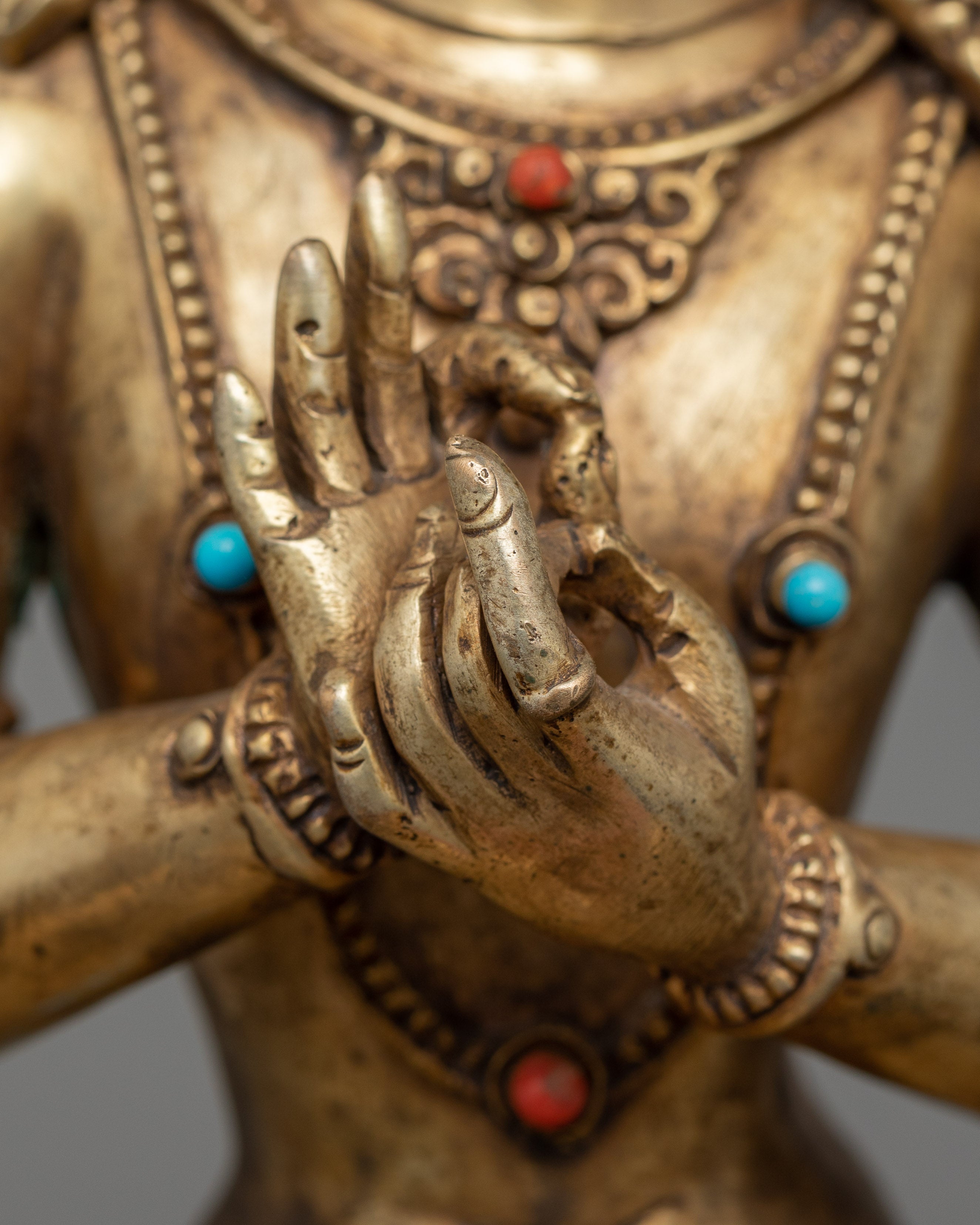 Traditional Figurine of Seated Bodhisattva - A Journey Toward Buddhahood