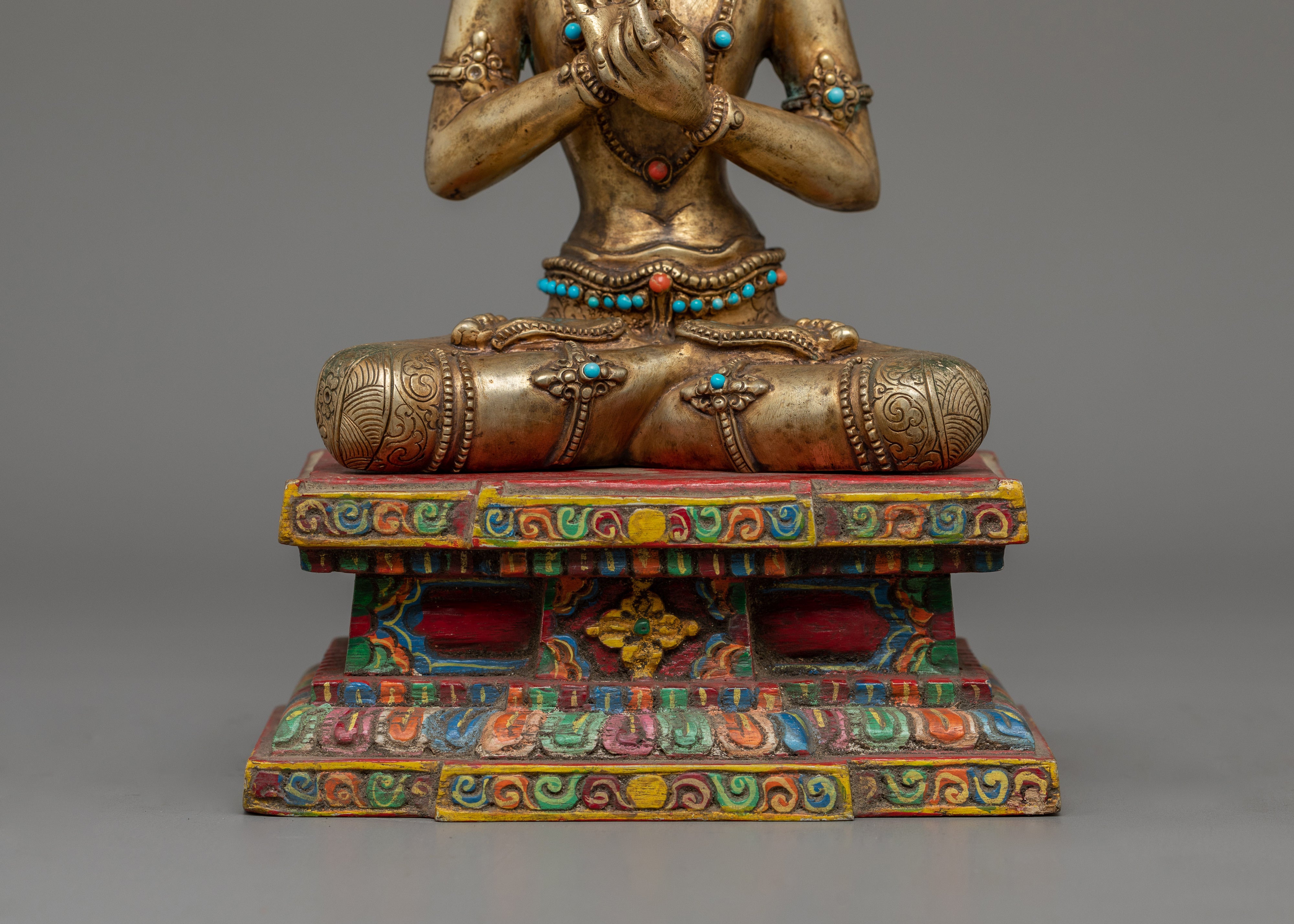 Traditional Figurine of Seated Bodhisattva - A Journey Toward Buddhahood