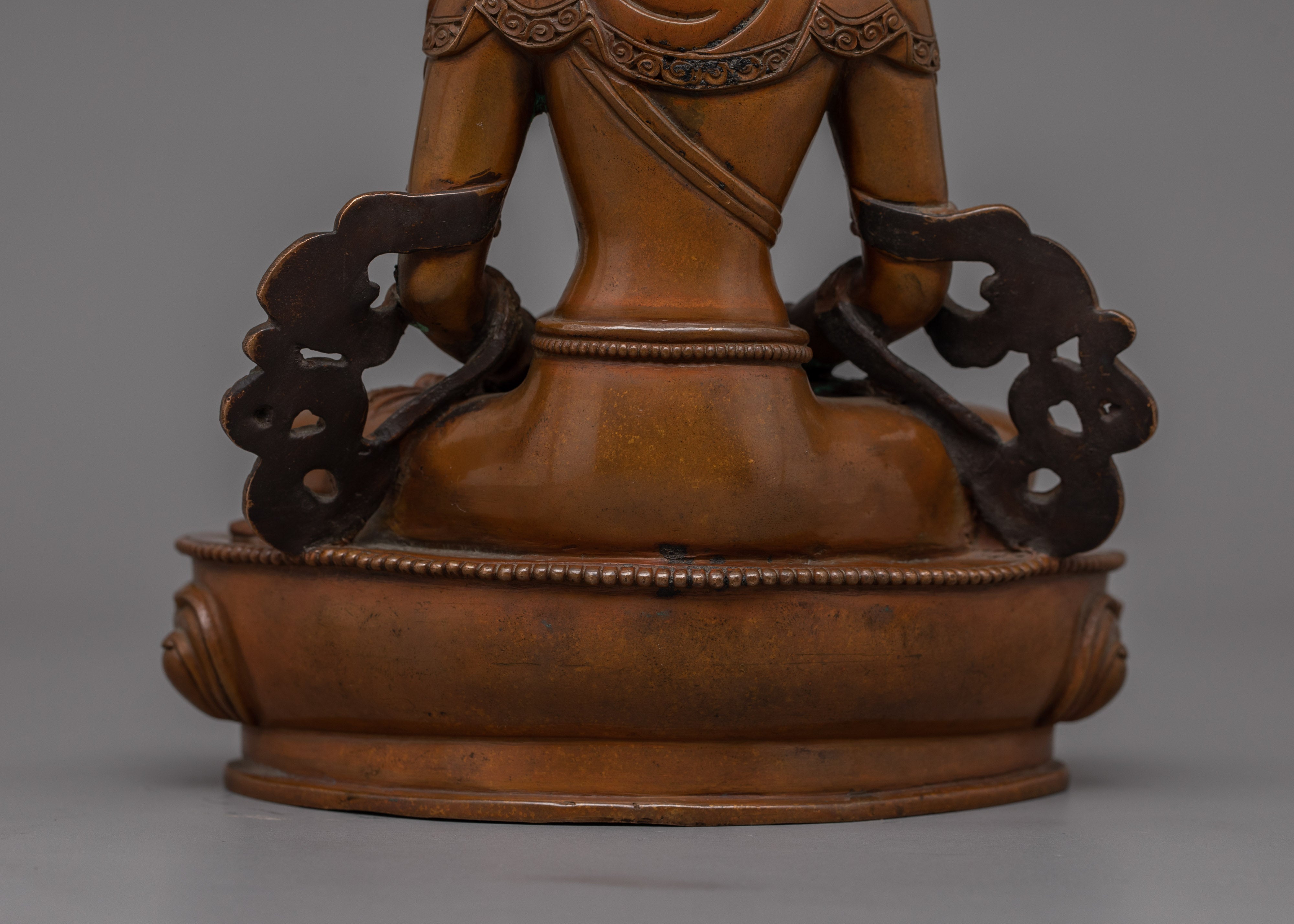 Buddhist Amitayus Deity of Longevity Figurine | Ideal for Meditation and Ritual Spaces