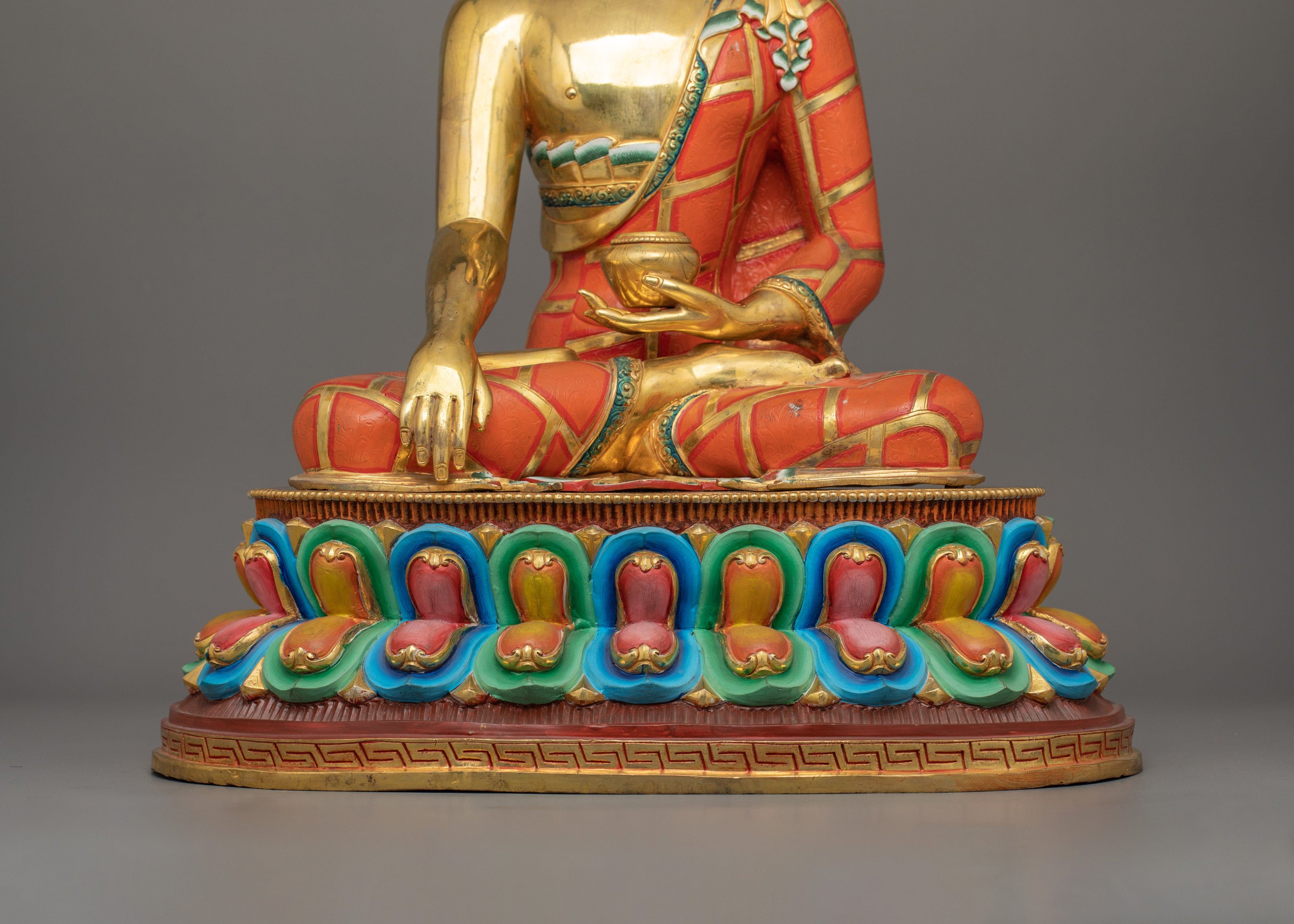 Historical Shakyamuni Buddha With Halo | Teacher of all Buddha