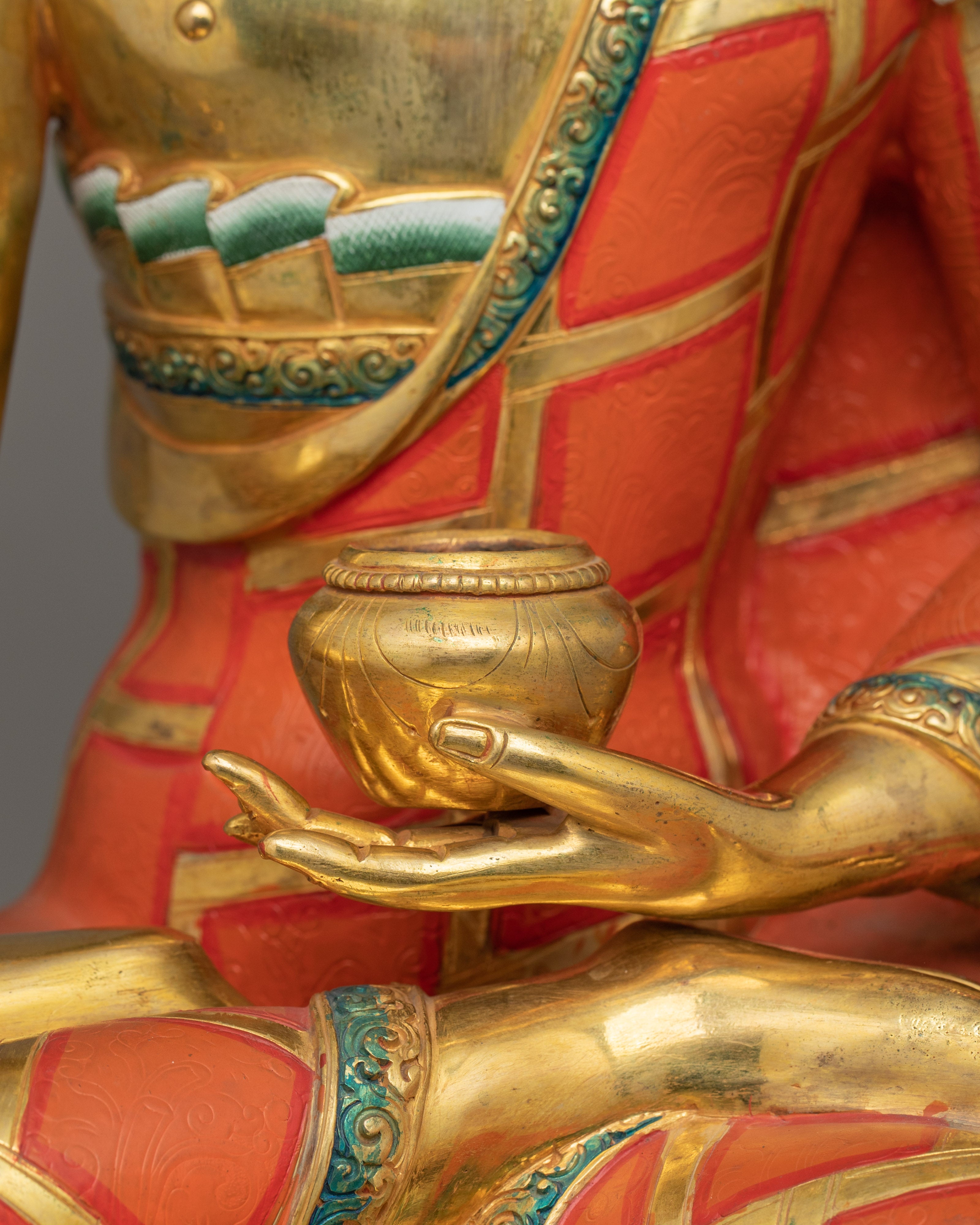 Historical Shakyamuni Buddha With Halo | Teacher of all Buddha