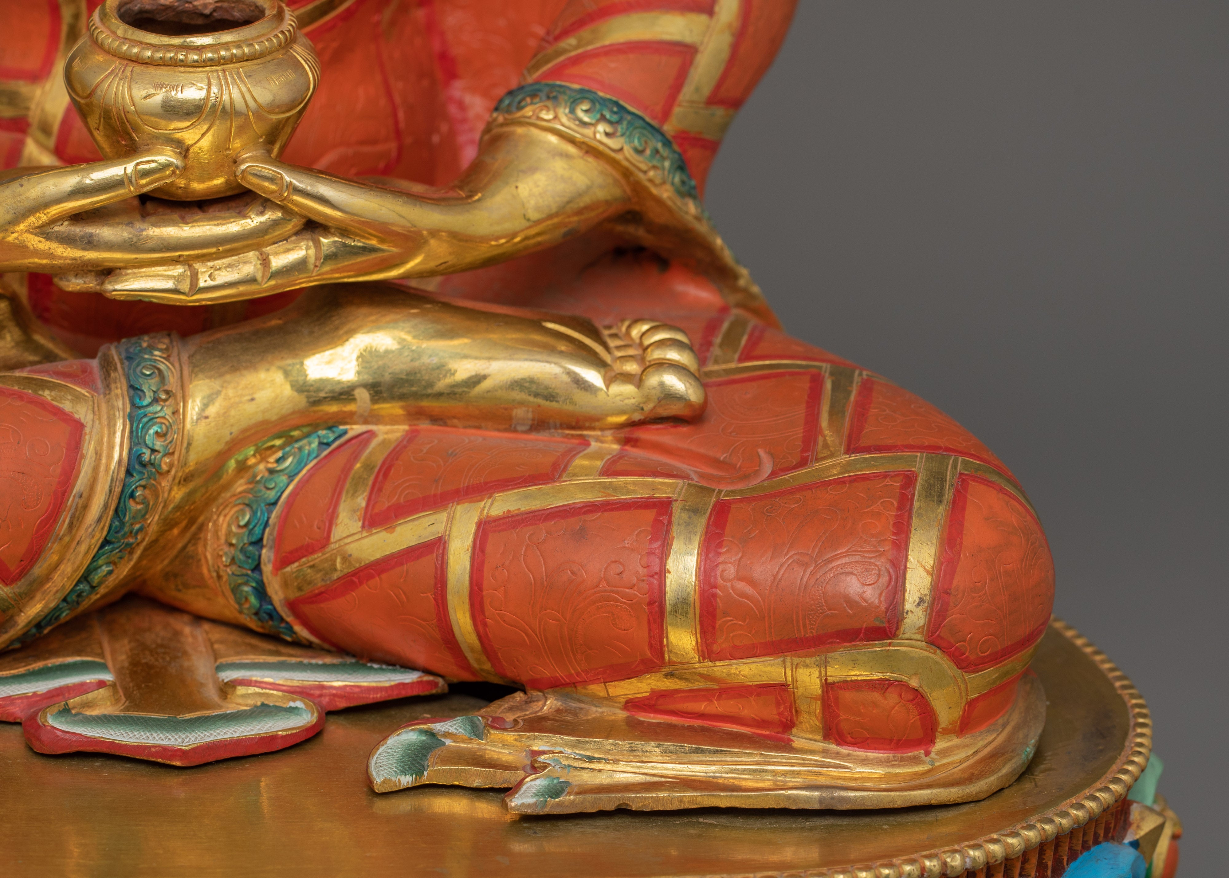 Handmade Buddha of Infinite Light Amitabha Statue | Spiritual and Peaceful Home Decor