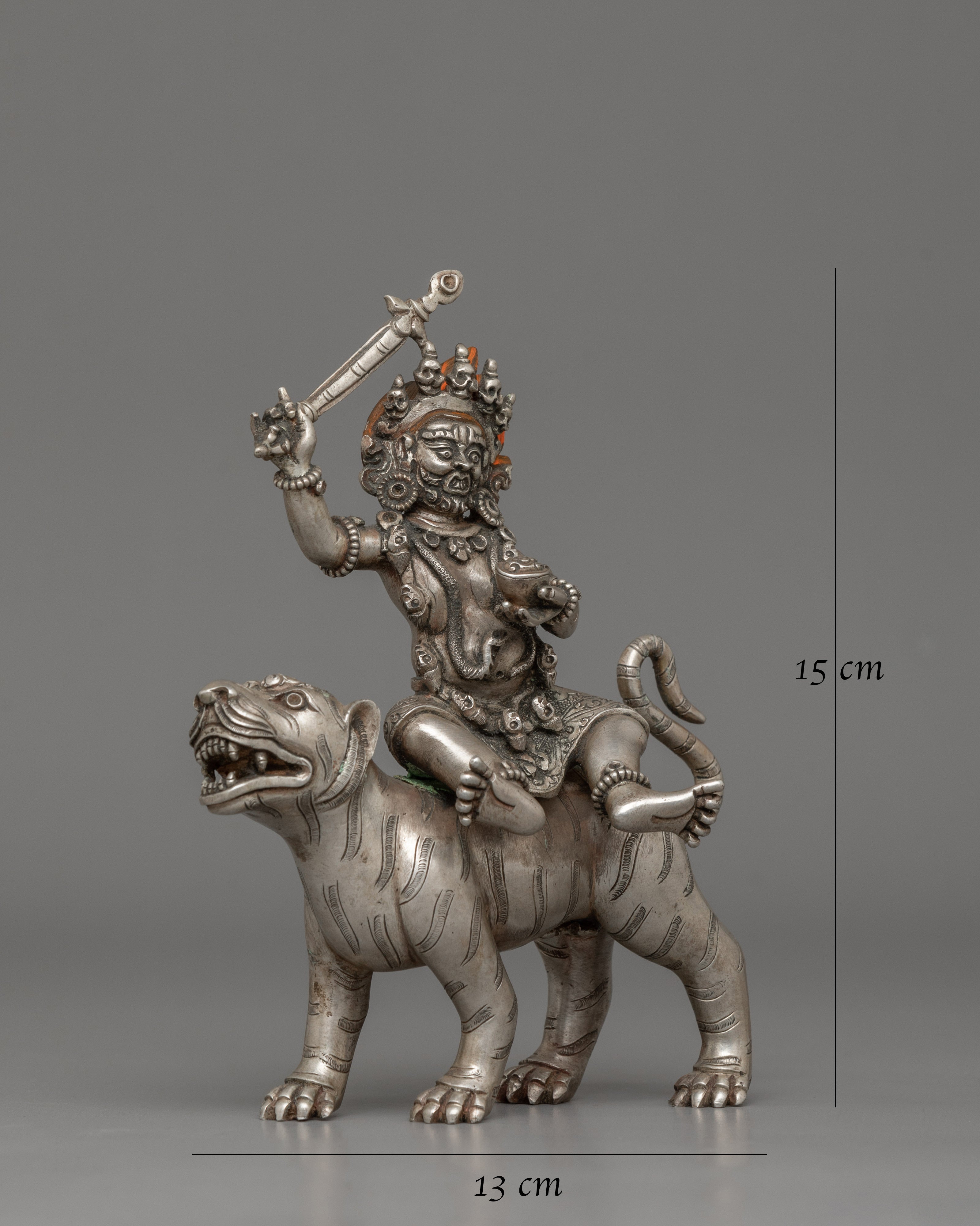 Silver Plated Vyaghra-vahana